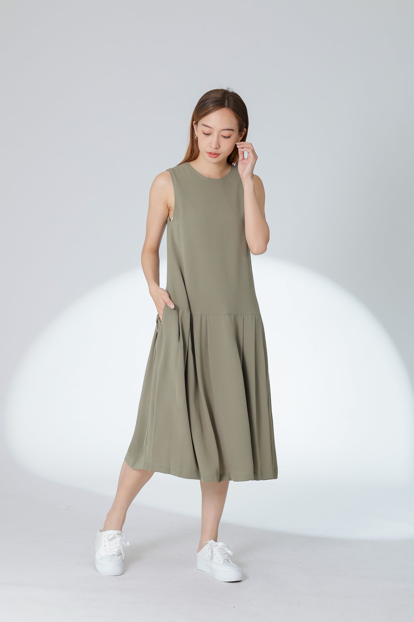 Corrine Reversible Dress - Sage