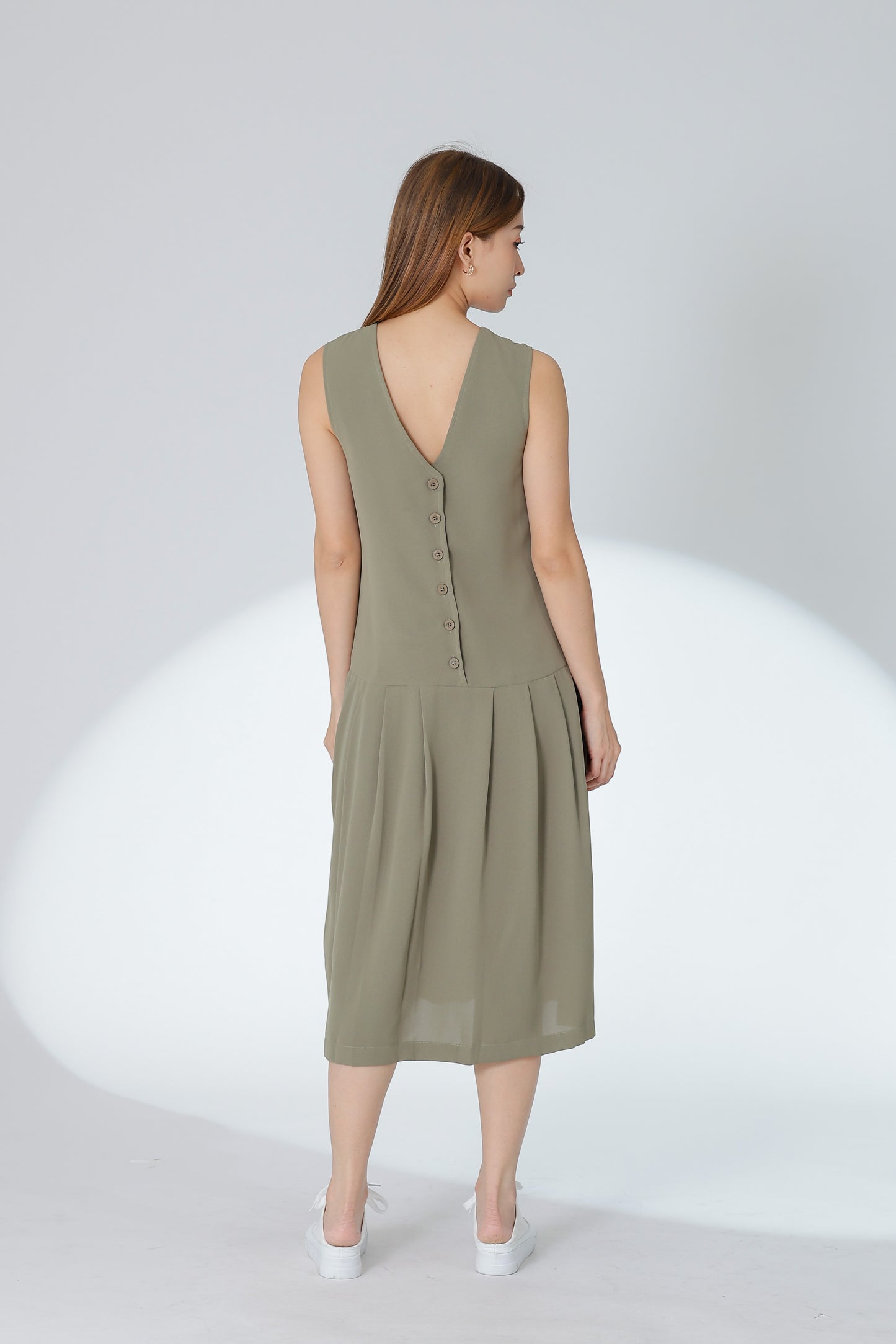 Corrine Reversible Dress - Sage