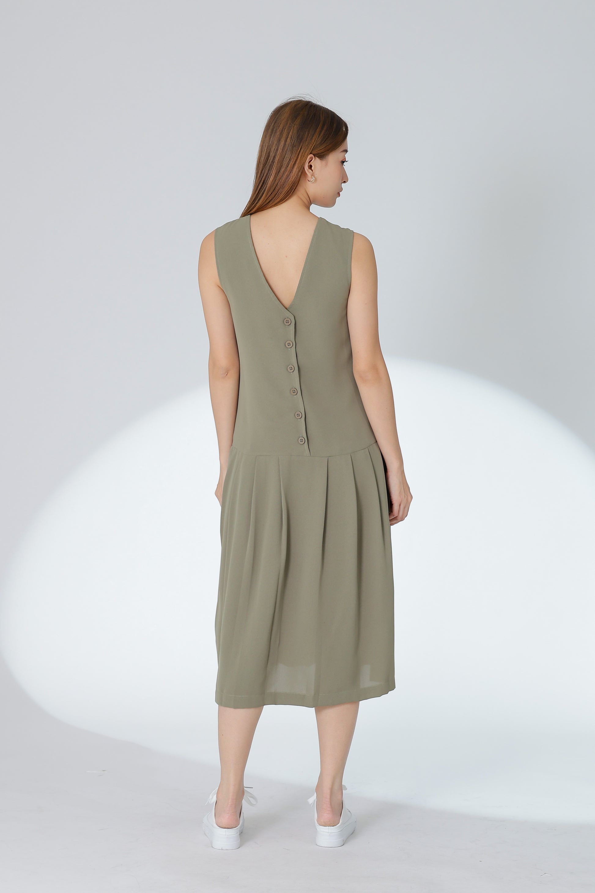 Corrine Reversible Dress - Sage