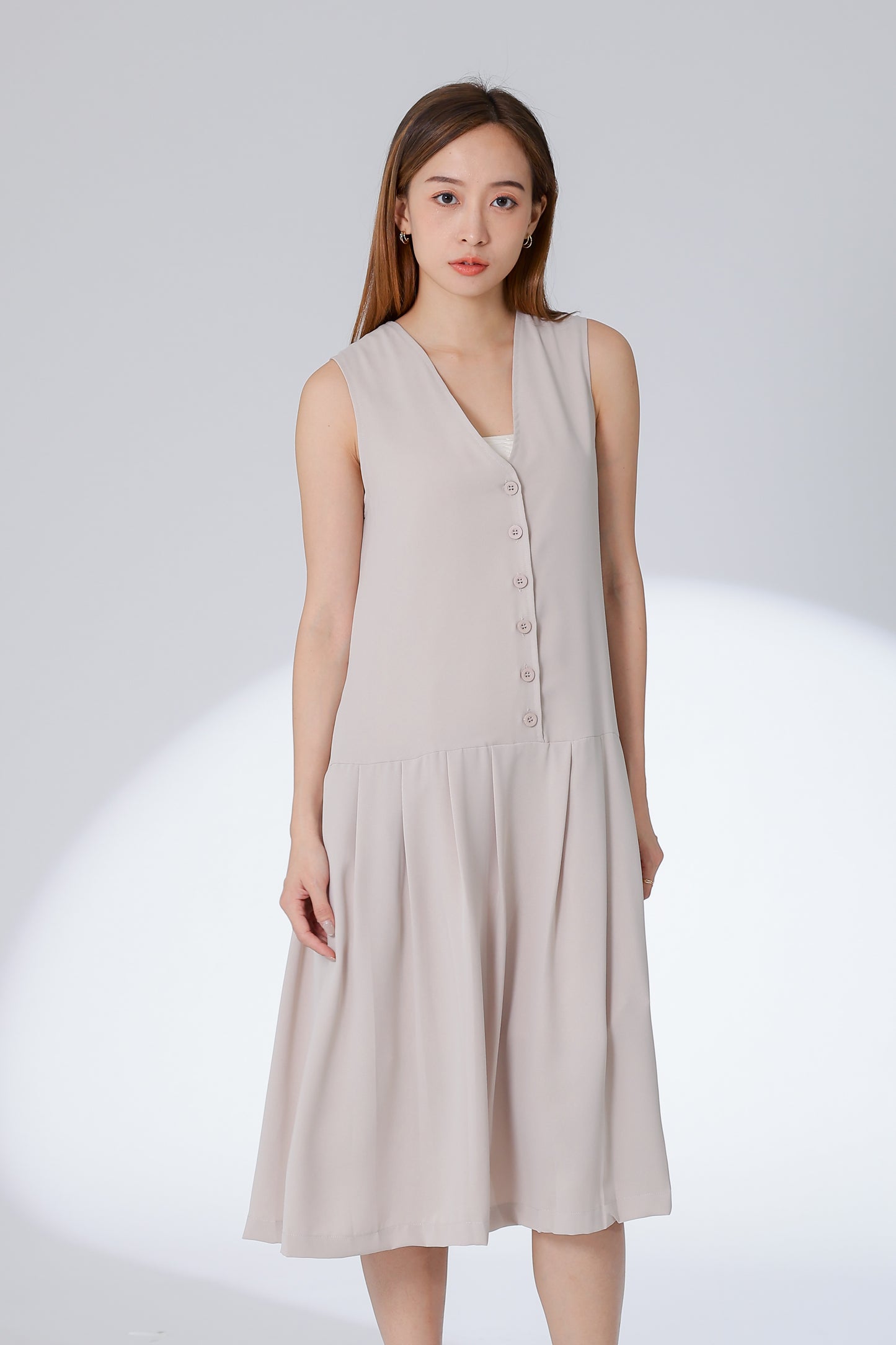 Corrine Reversible Dress - Khaki