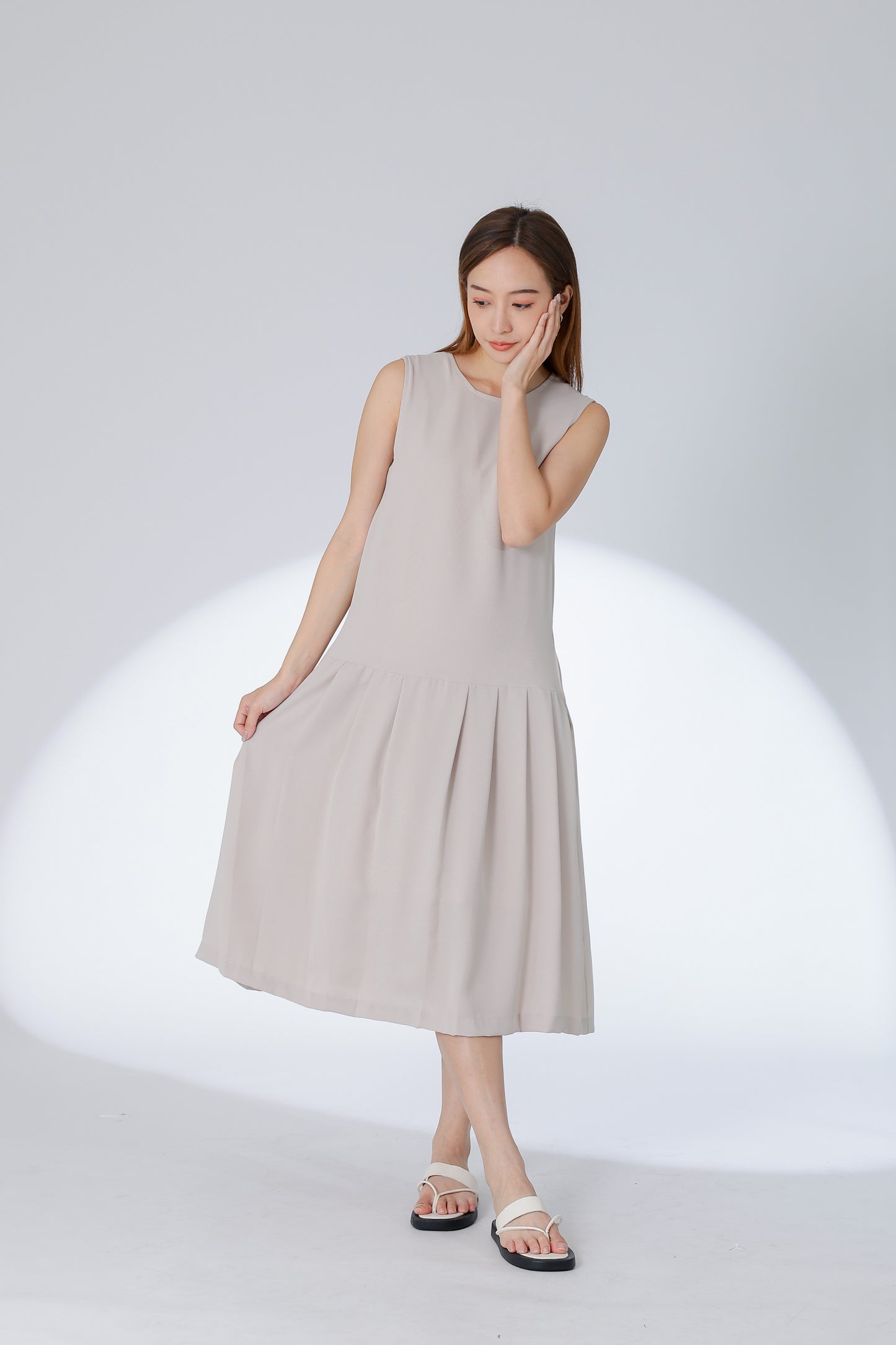Corrine Reversible Dress - Khaki