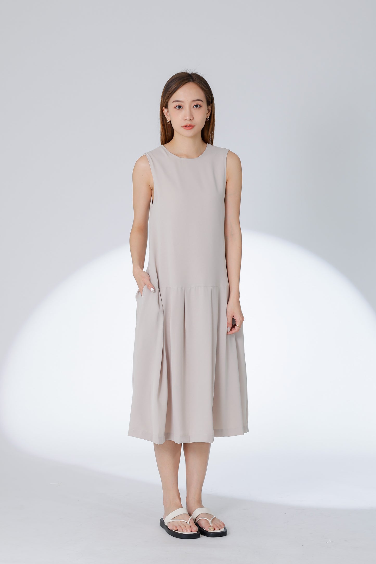 Corrine Reversible Dress - Khaki