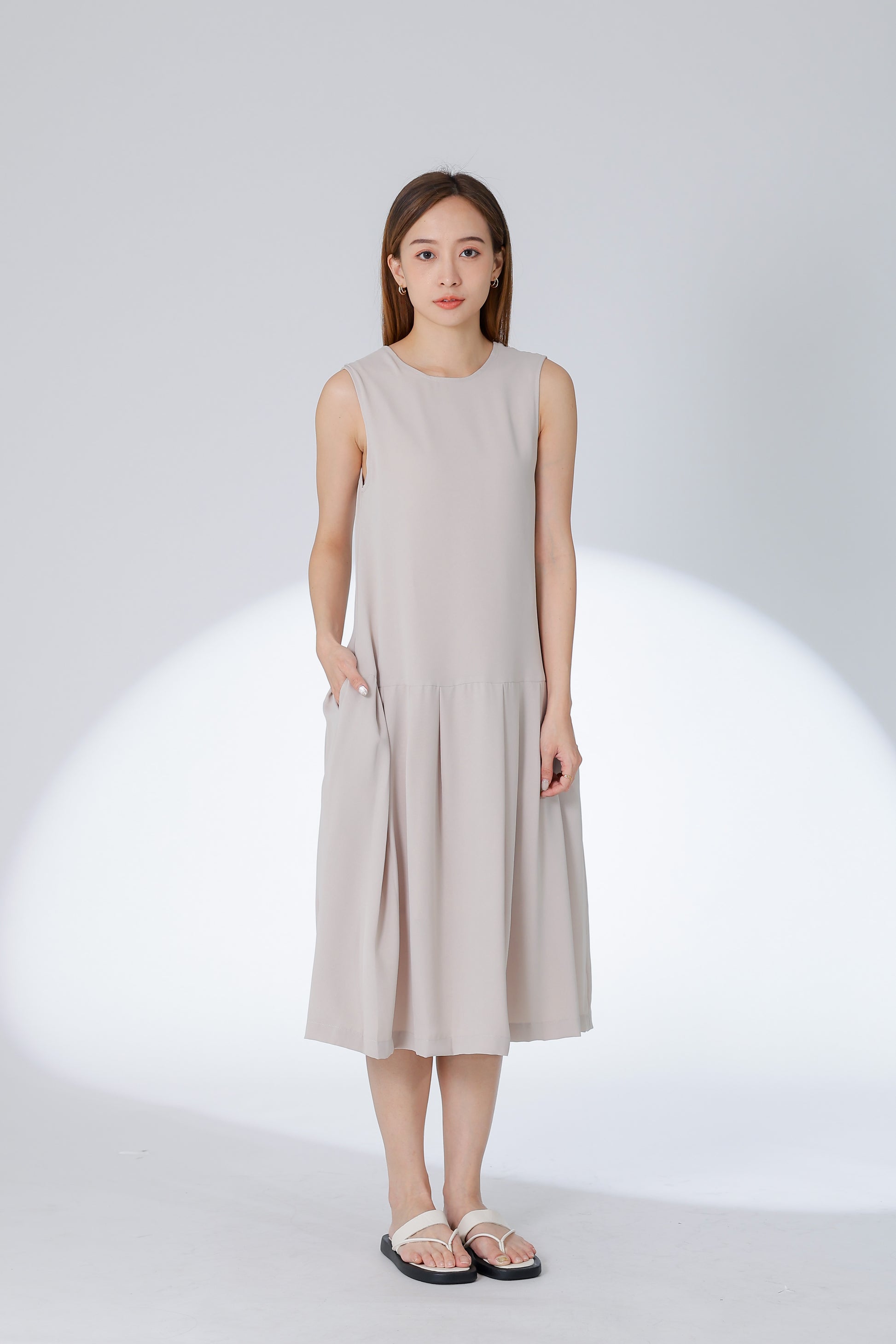 Corrine Reversible Dress - Khaki