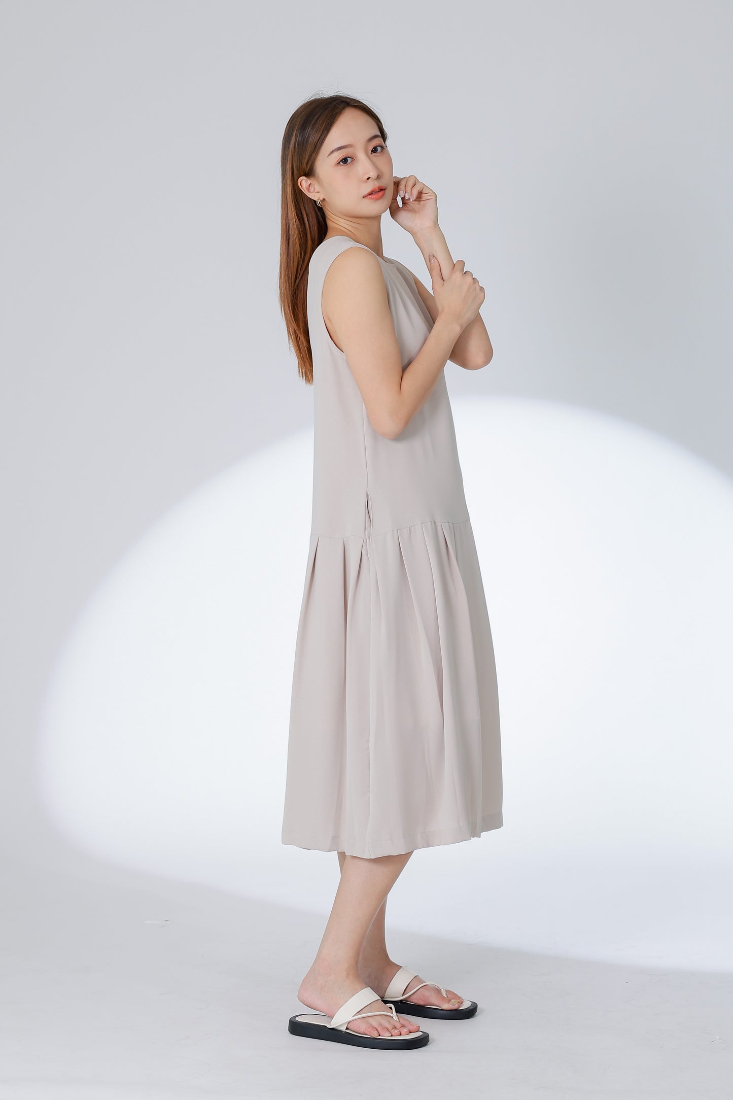 Corrine Reversible Dress - Khaki