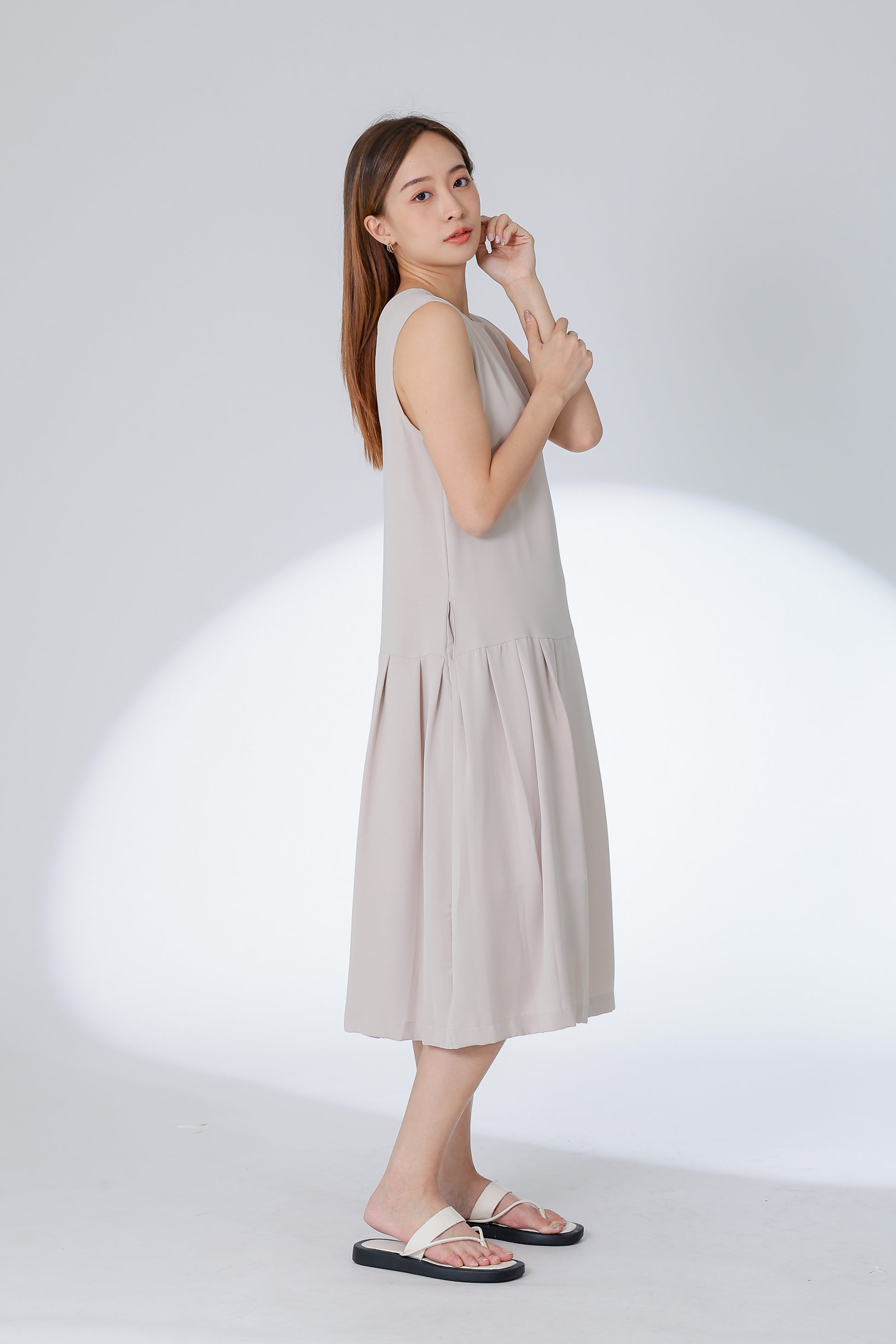 Corrine Reversible Dress - Khaki