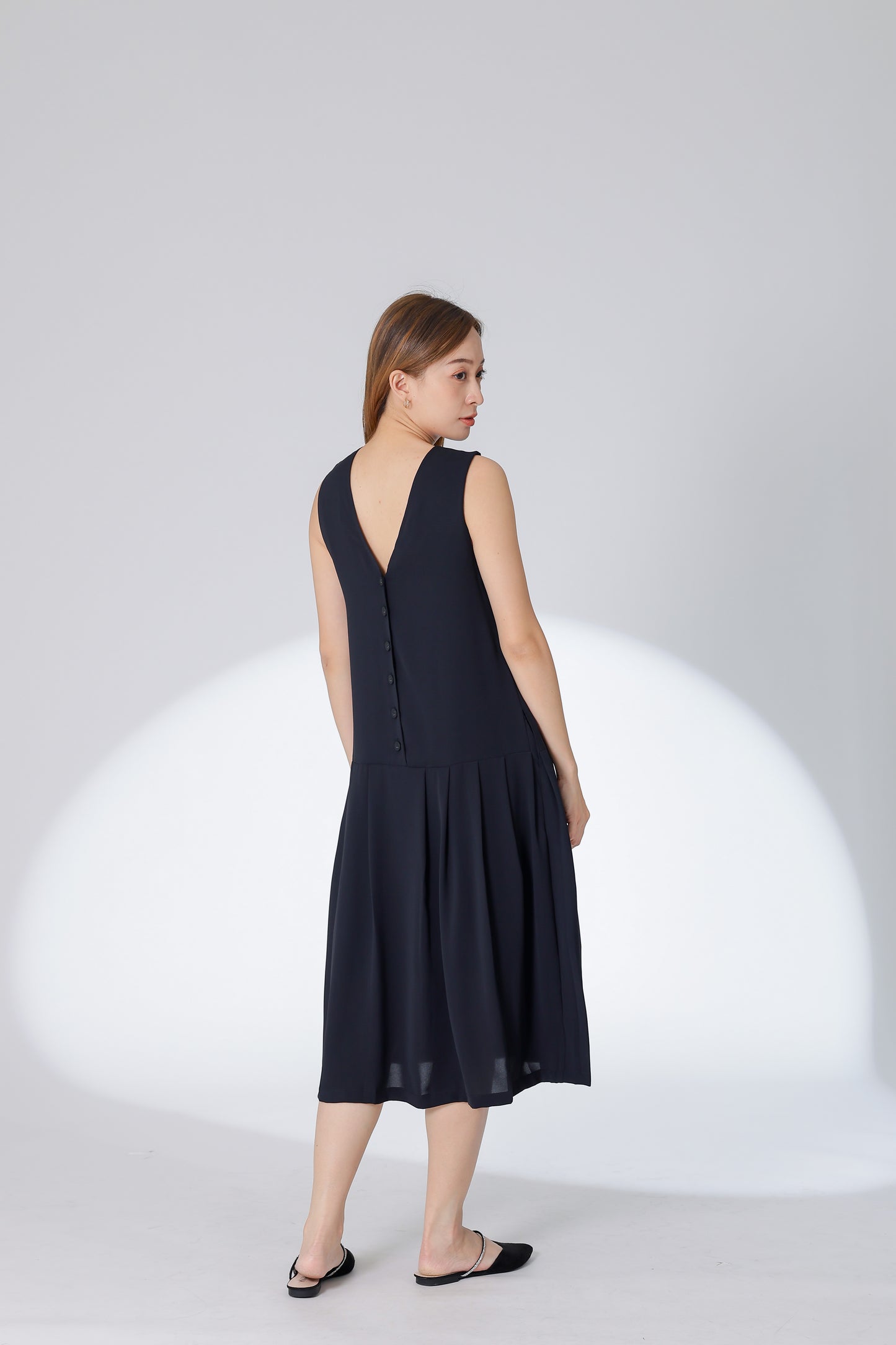 Corrine Reversible Dress - Black