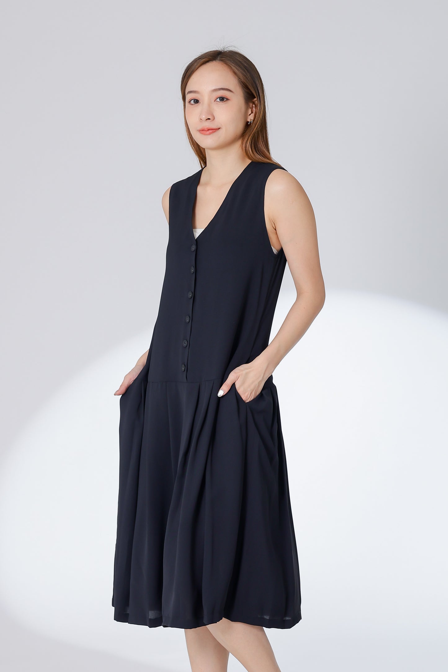 Corrine Reversible Dress - Black