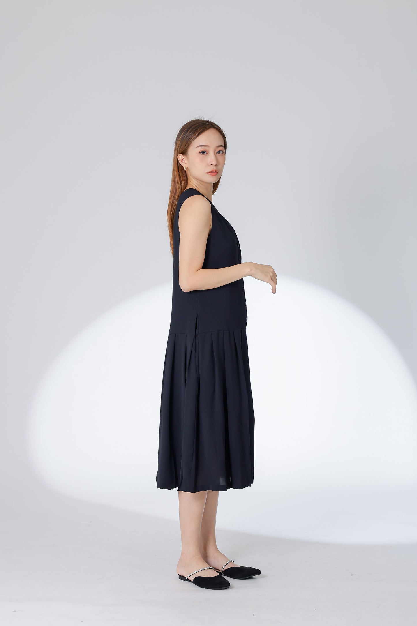 Corrine Reversible Dress - Black