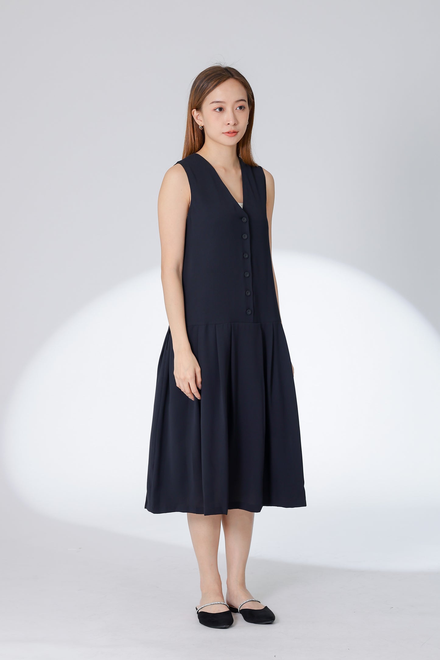 Corrine Reversible Dress - Black