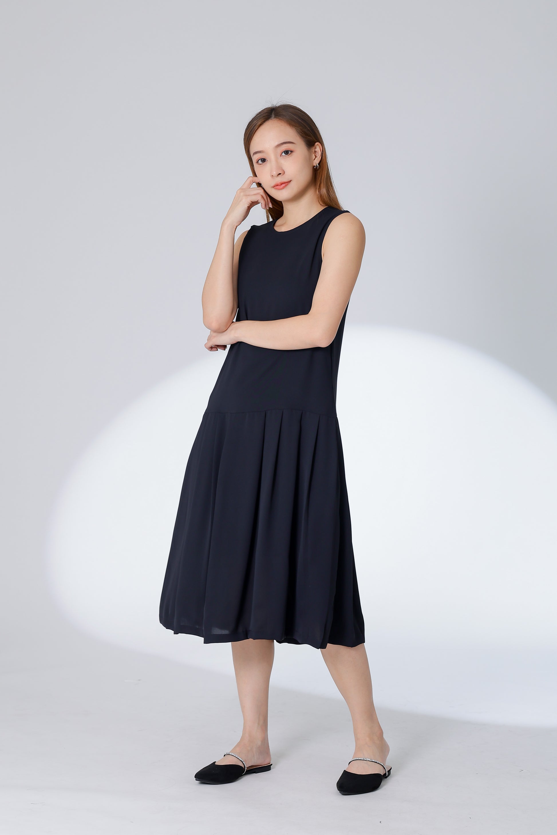 Corrine Reversible Dress - Black
