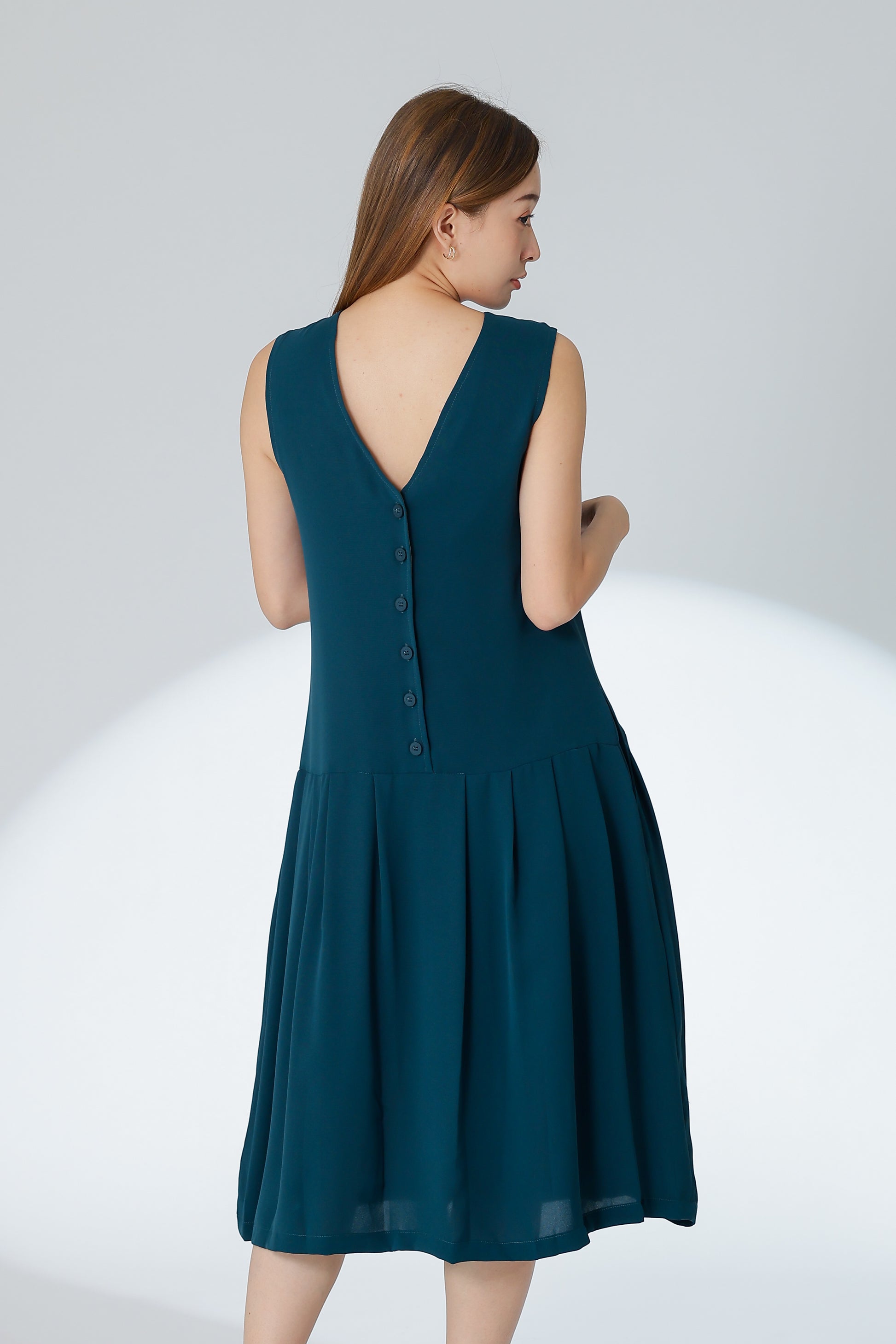 Corrine Reversible Dress - Teal