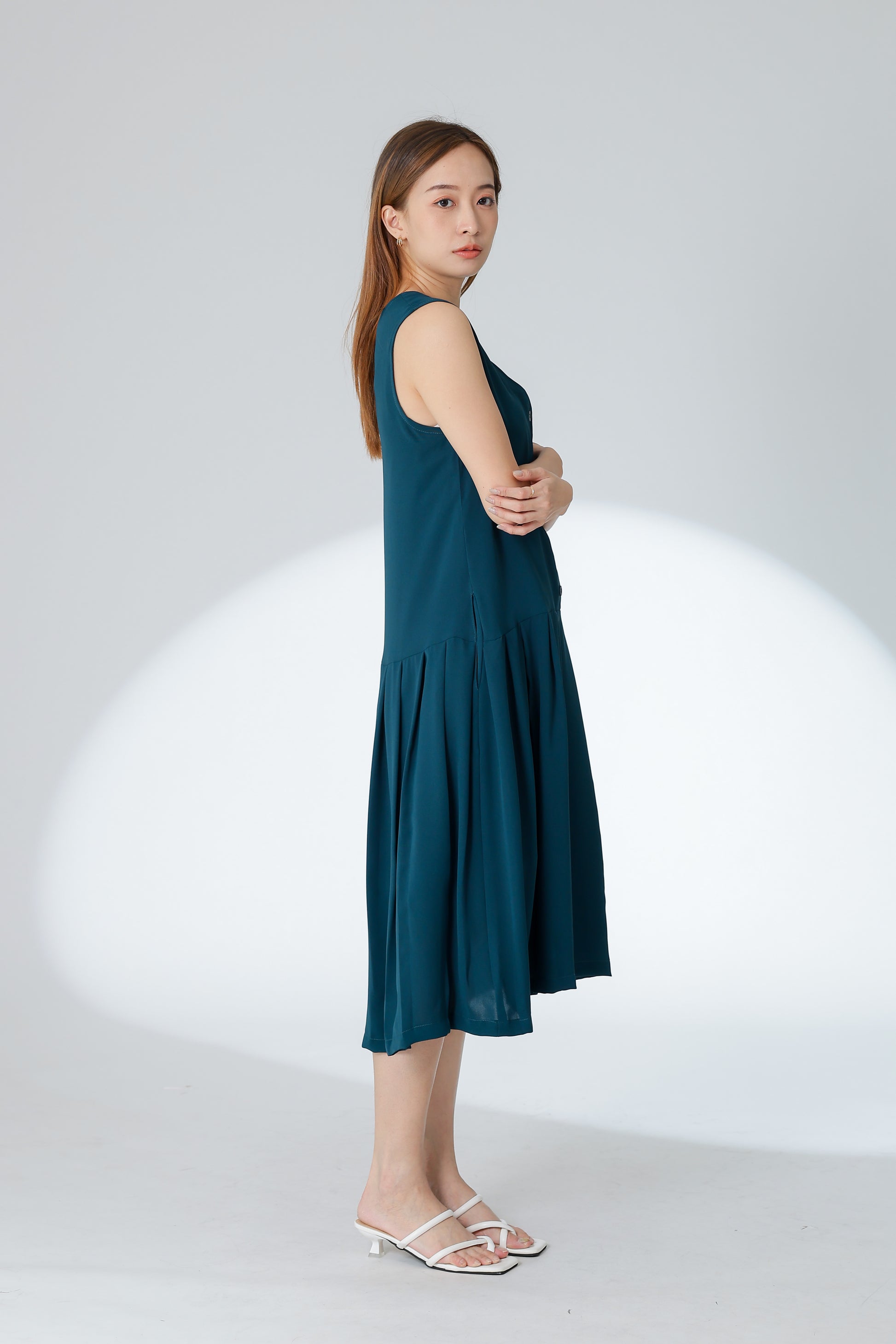 Corrine Reversible Dress - Teal