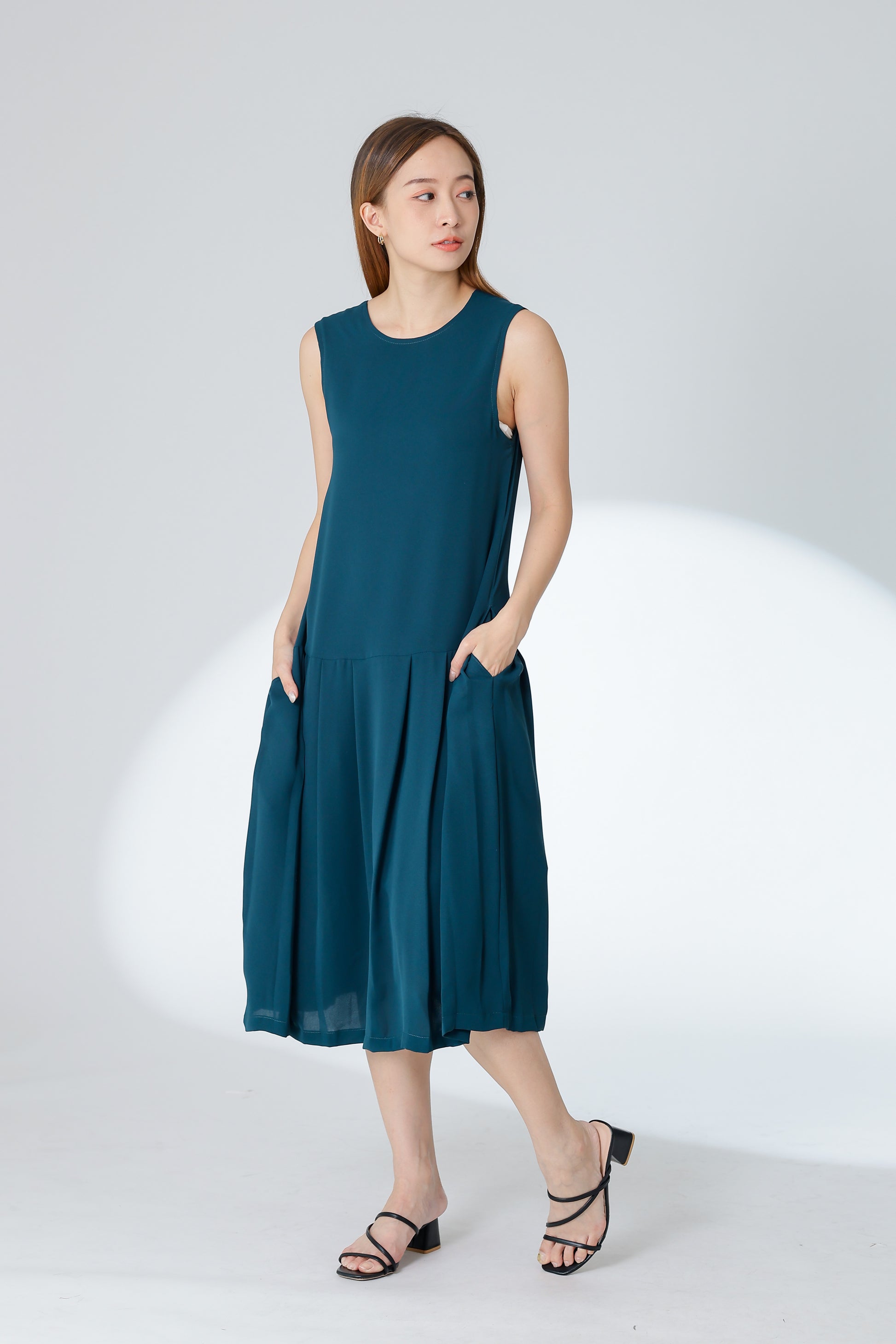 Corrine Reversible Dress - Teal