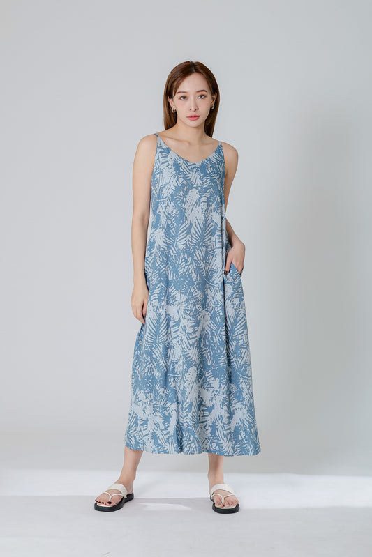 Dahlia Camisole Midi Dress - Denim