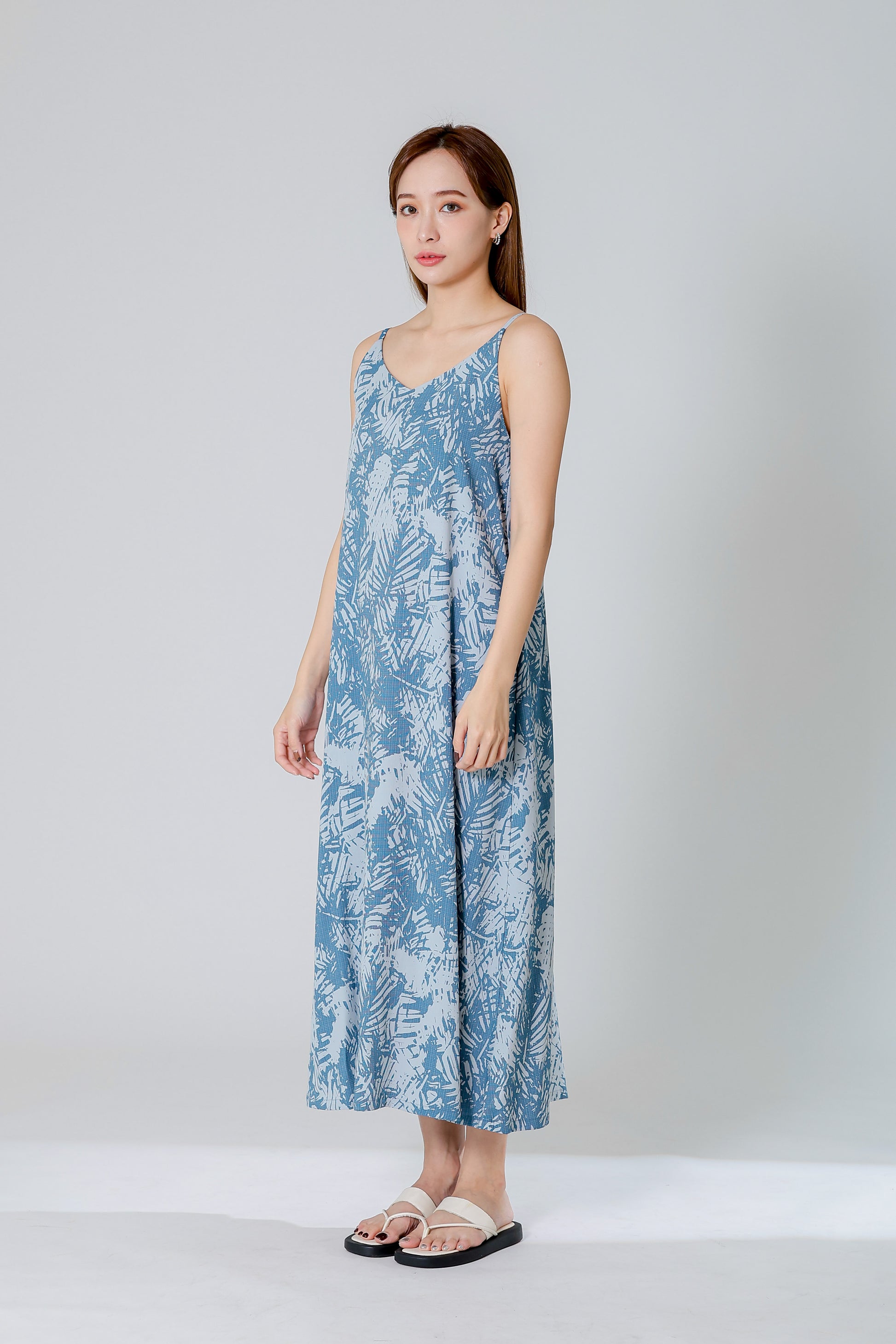 Dahlia Camisole Midi Dress - Denim