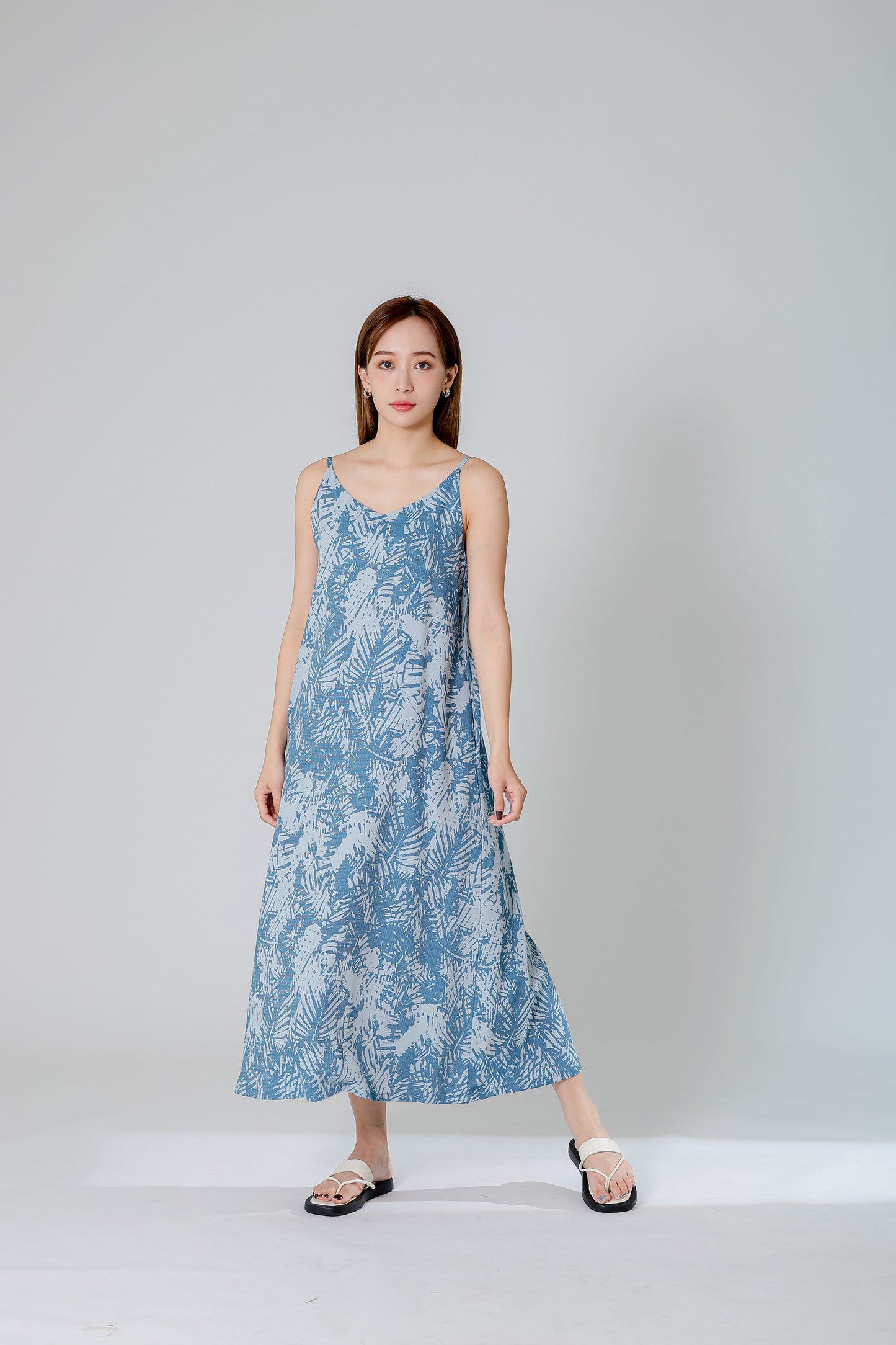 Dahlia Camisole Midi Dress - Denim