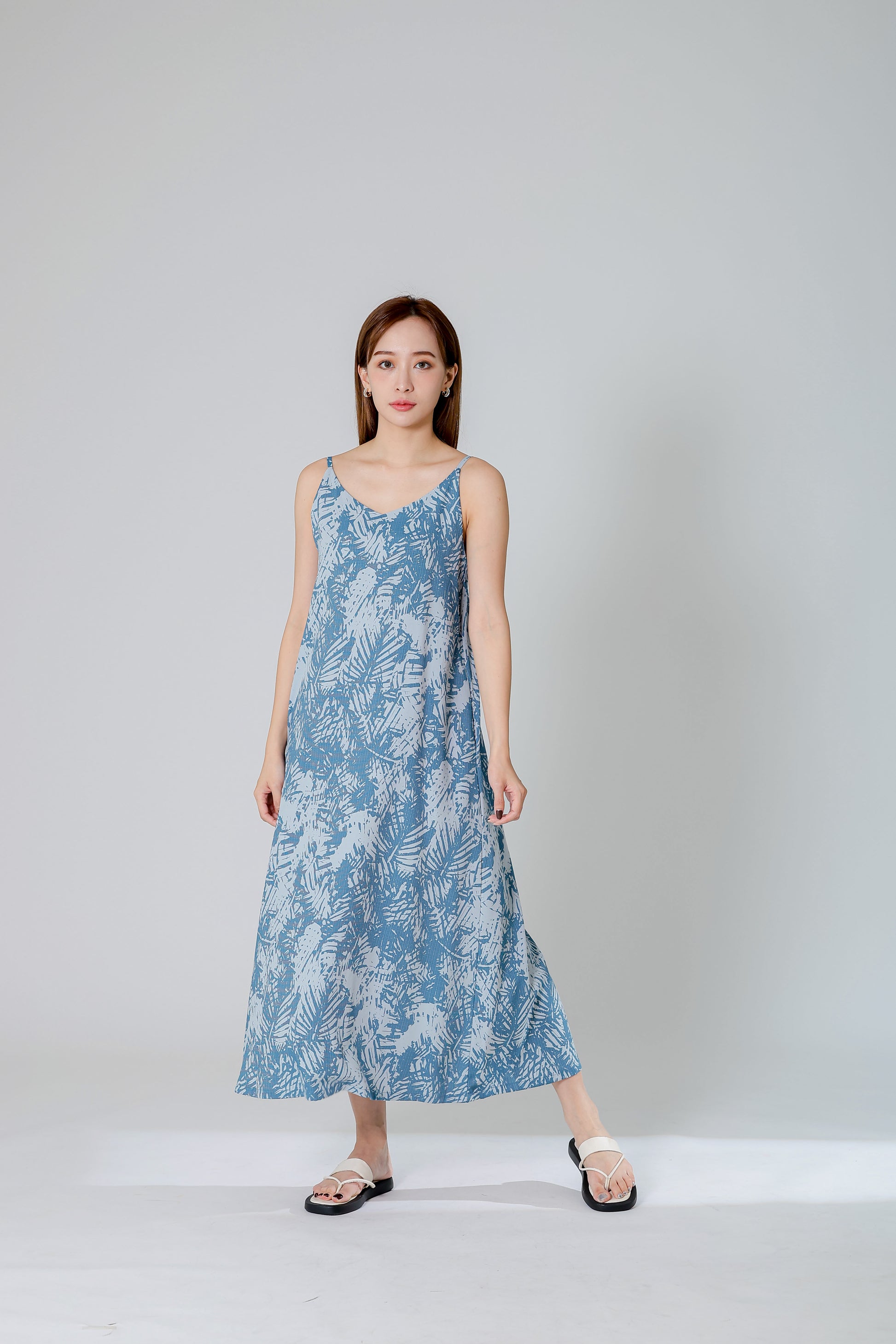 Dahlia Camisole Midi Dress - Denim