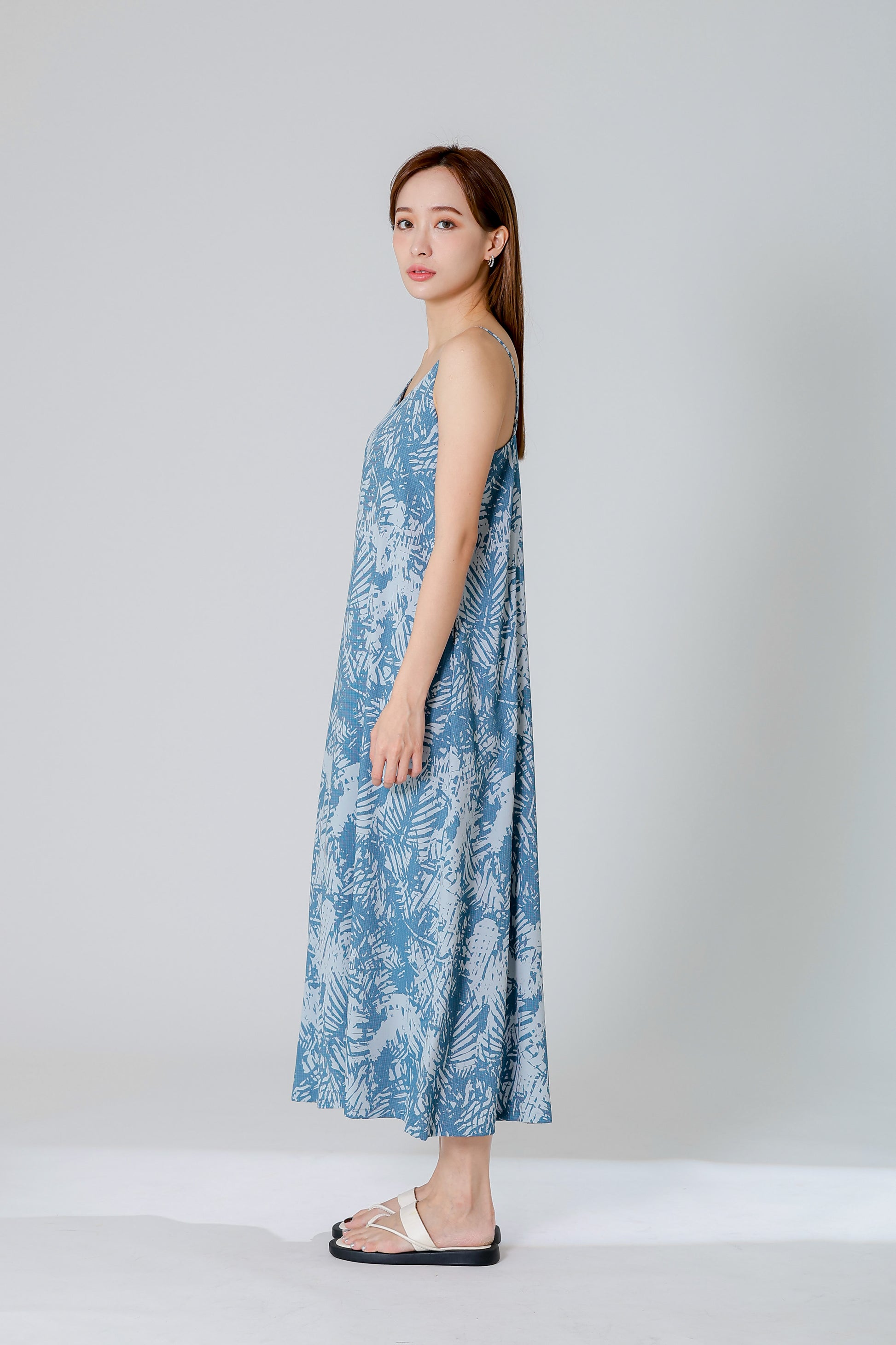 Dahlia Camisole Midi Dress - Denim