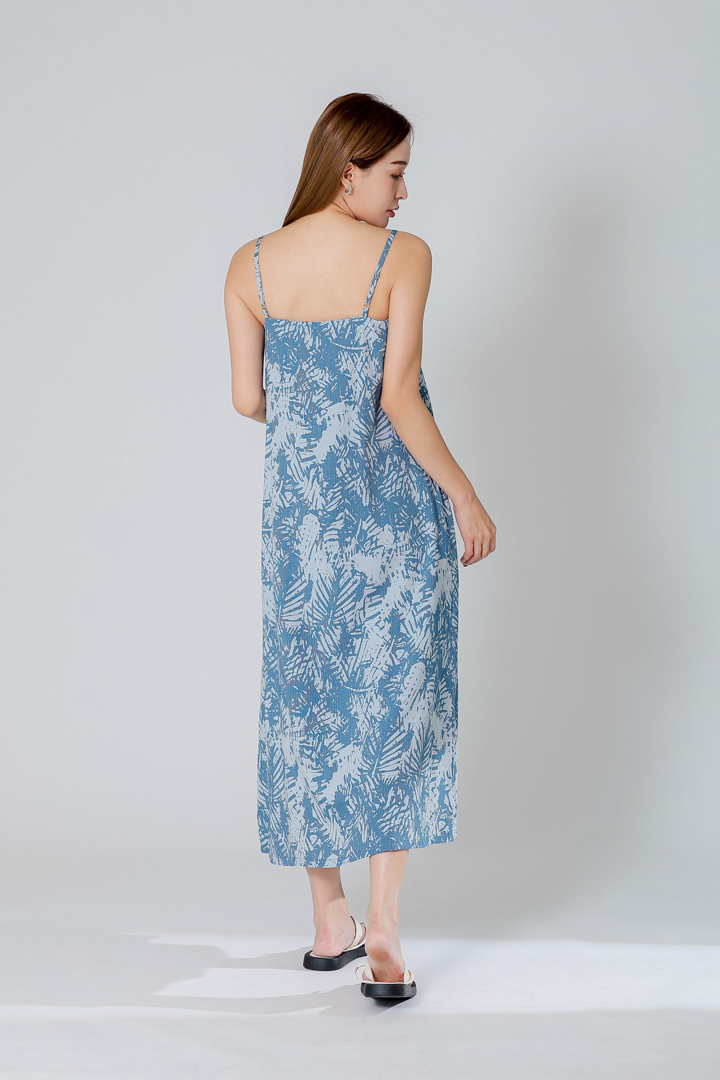 Dahlia Camisole Midi Dress - Denim