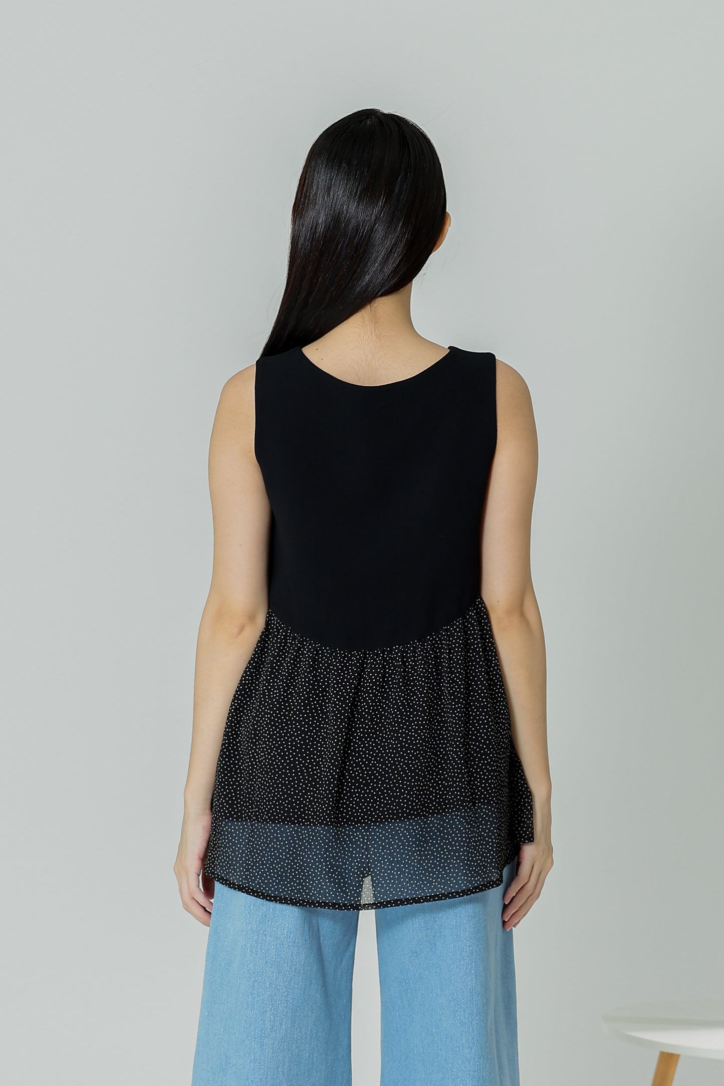 Daisy Flared Blouse - Polka