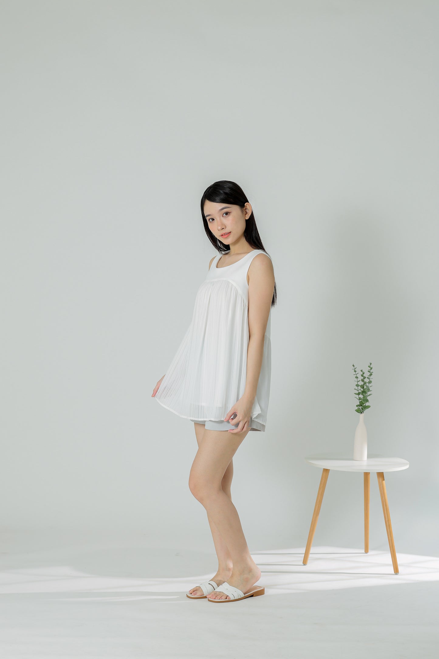 Daisy Flared Blouse - Ivory Stripes