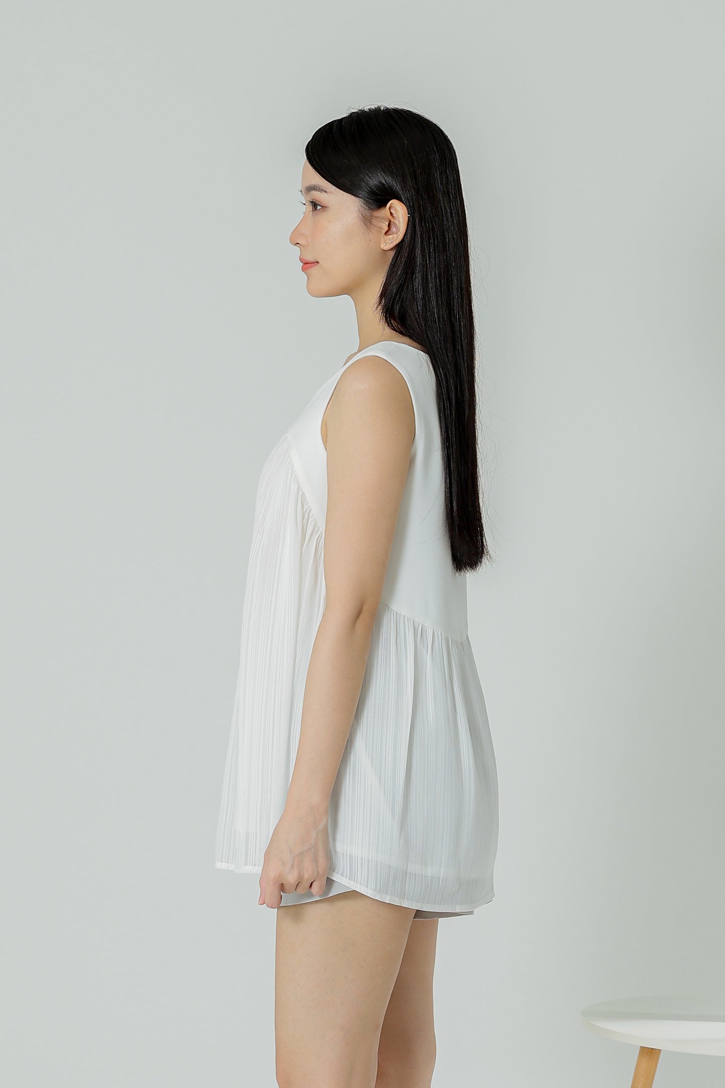 Daisy Flared Blouse - Ivory Stripes