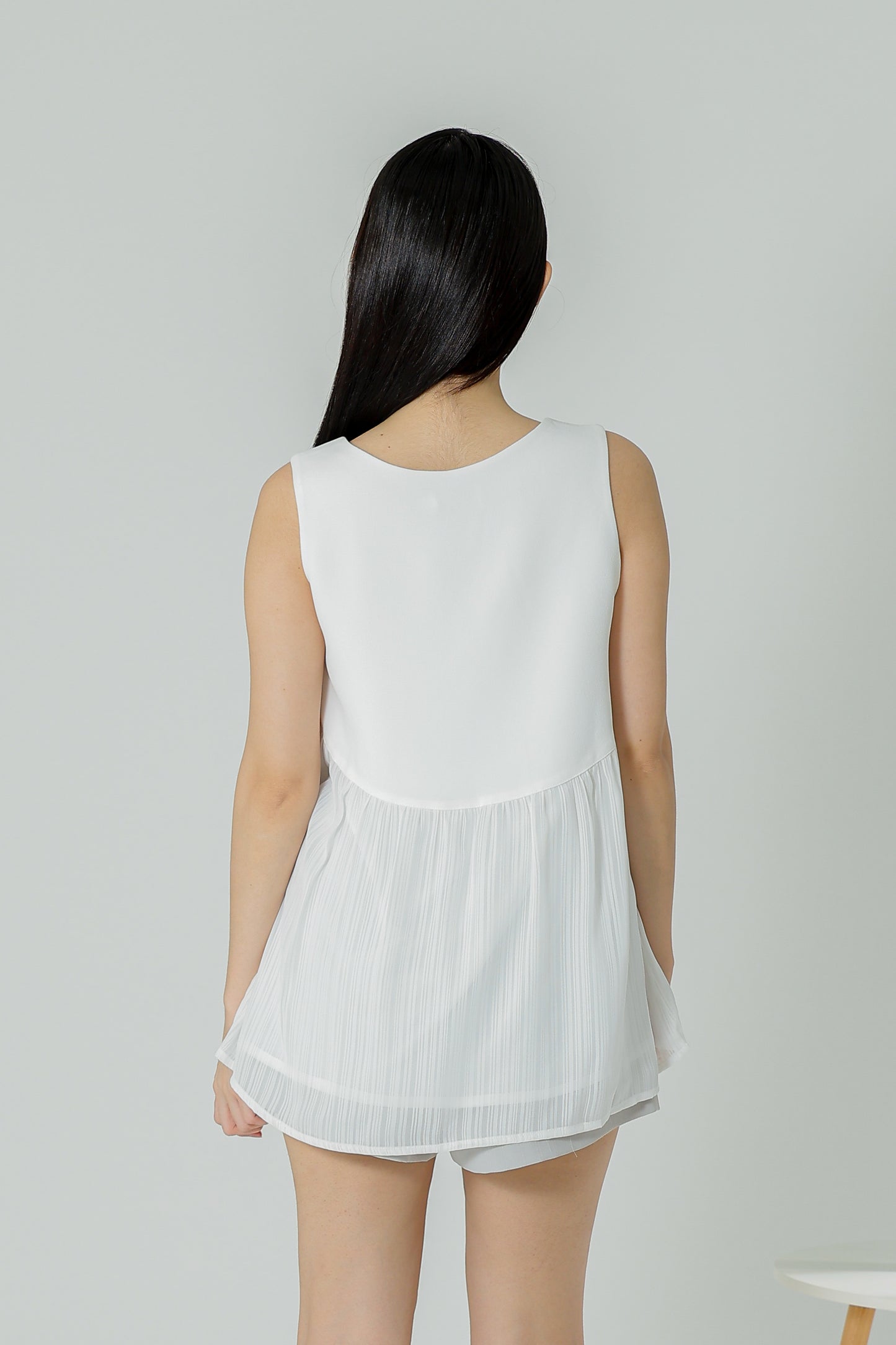 Daisy Flared Blouse - Ivory Stripes