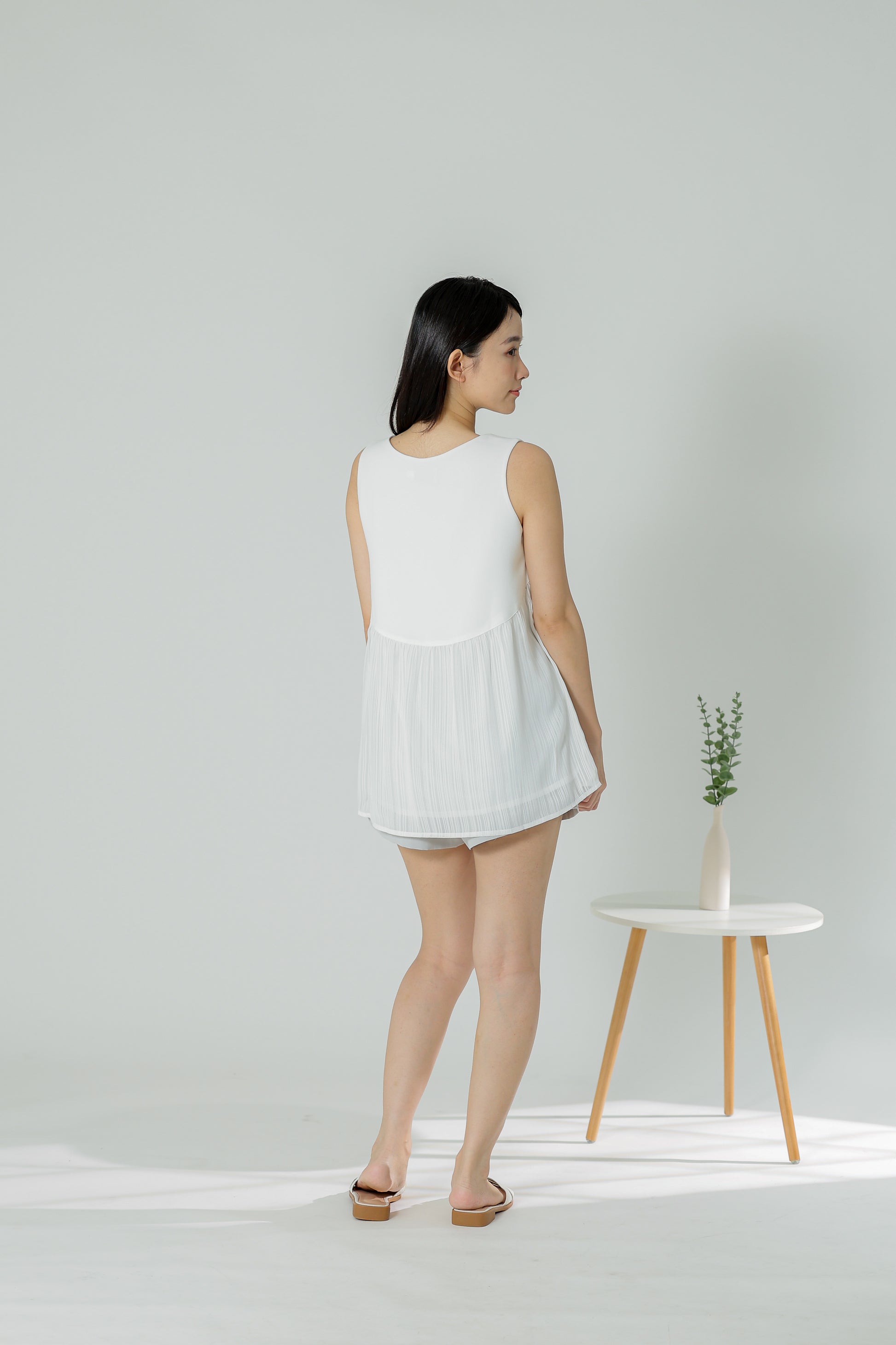 Daisy Flared Blouse - Ivory Stripes