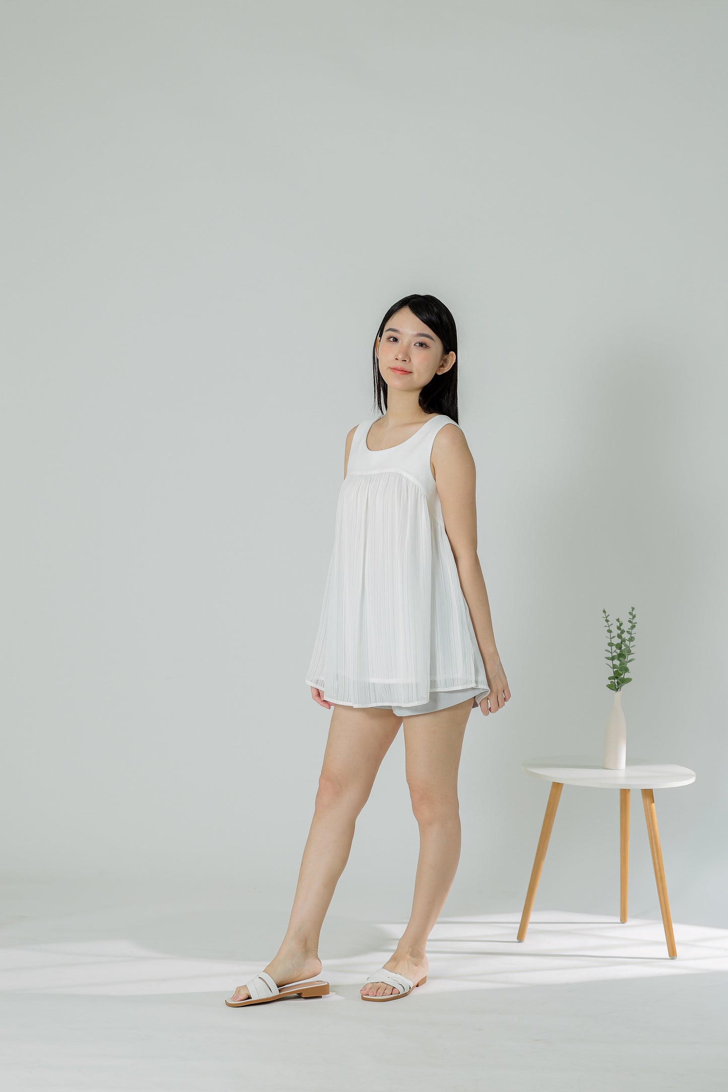 Daisy Flared Blouse - Ivory Stripes