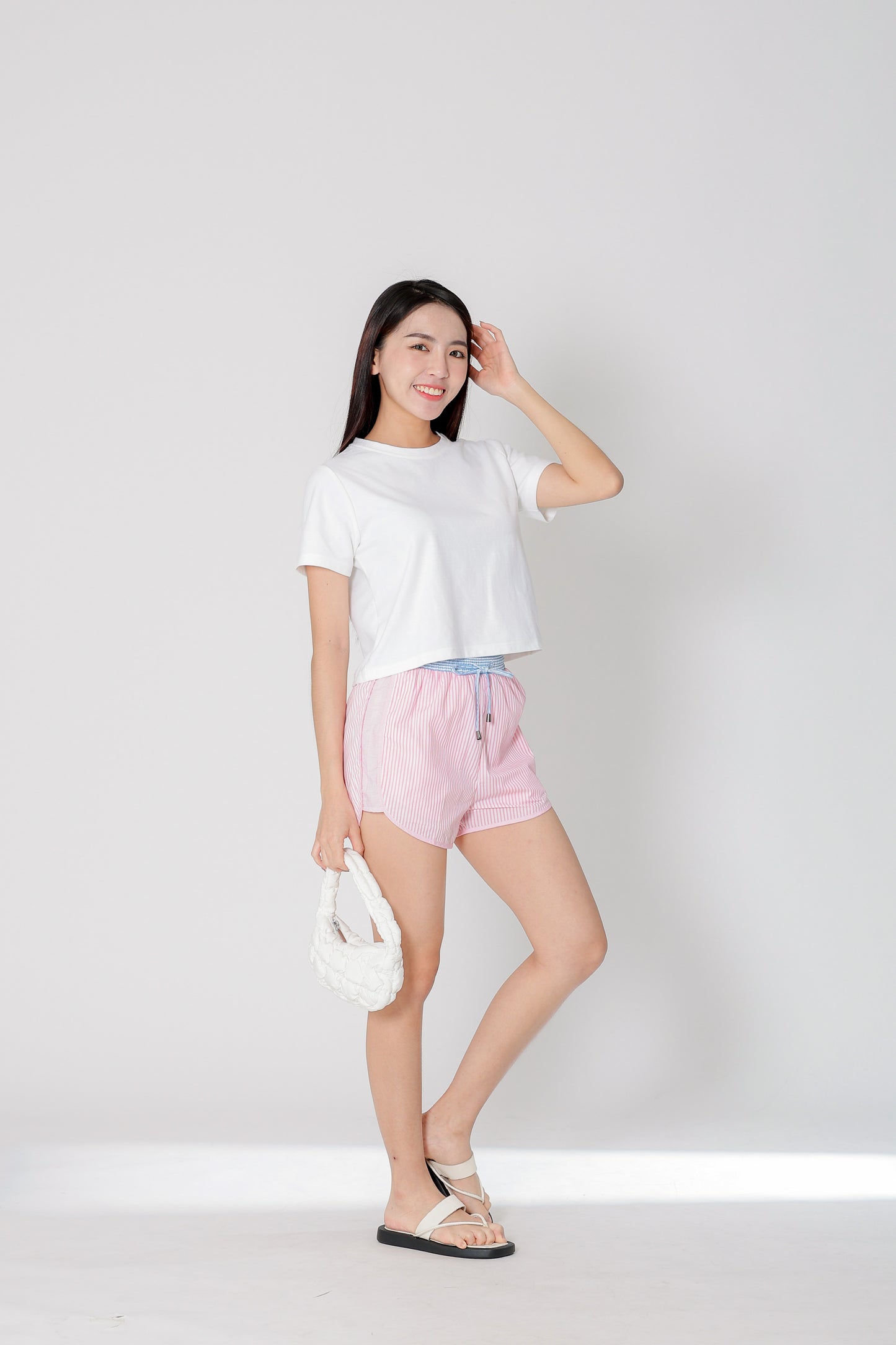 Dayna Round Neck Tee - Ivory