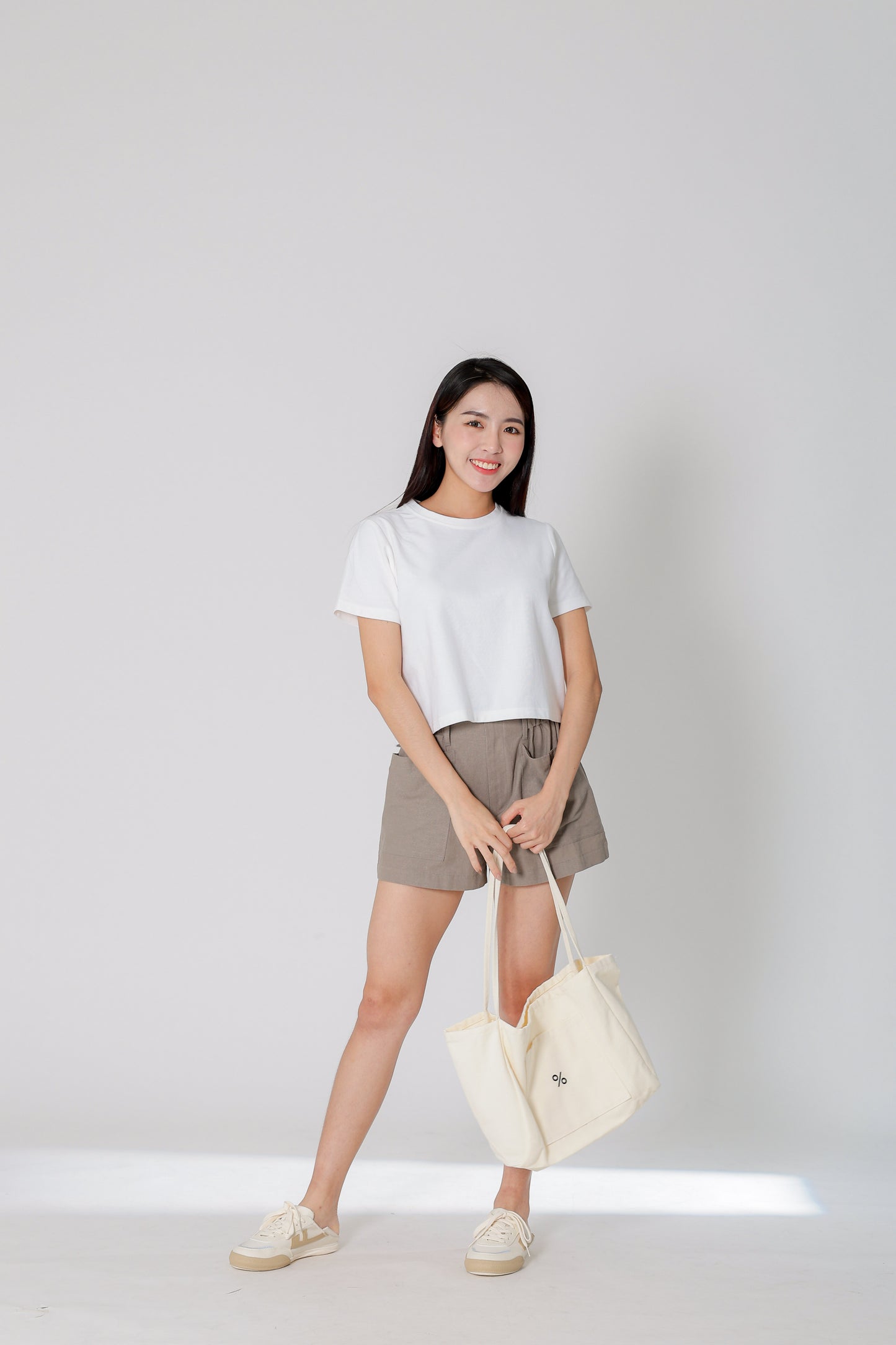 Dayna Round Neck Tee - Ivory
