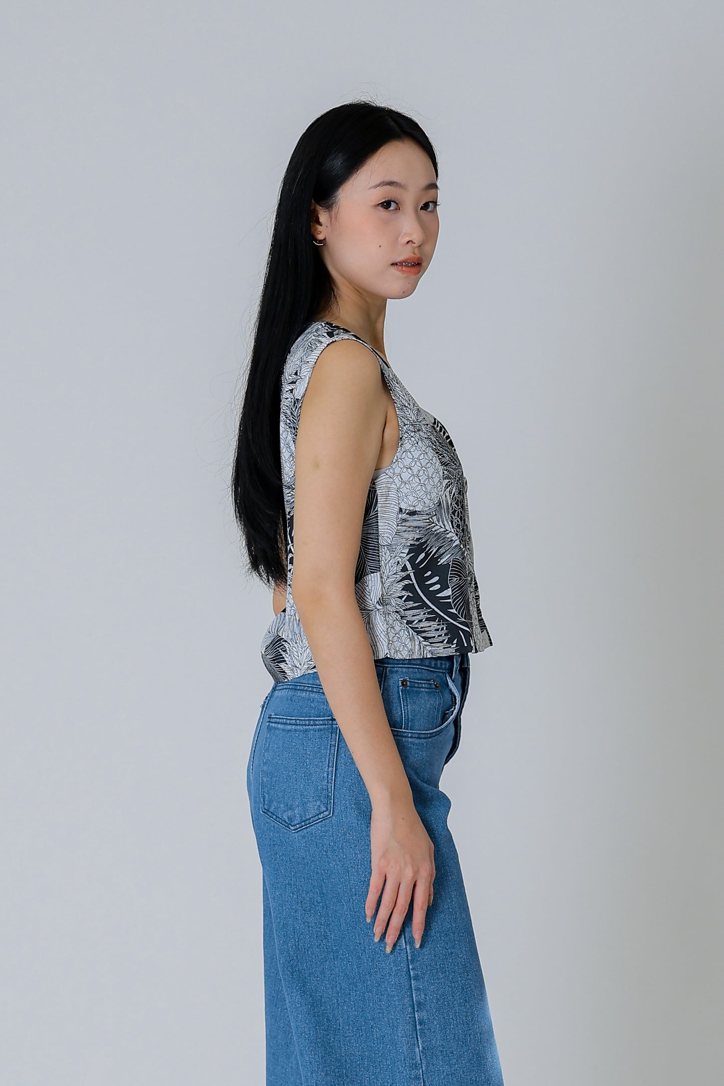 Drika V Neck Printed Top - Floral