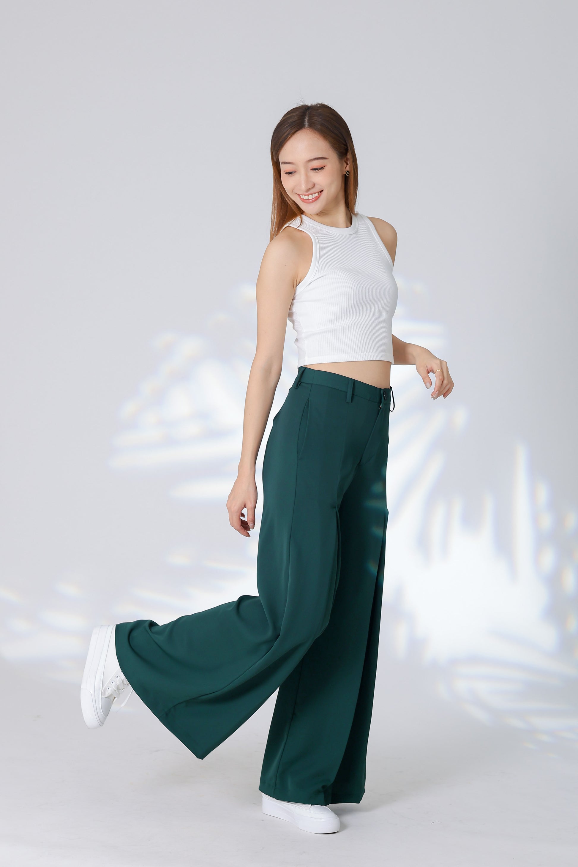 Eden Flared Pants - Green