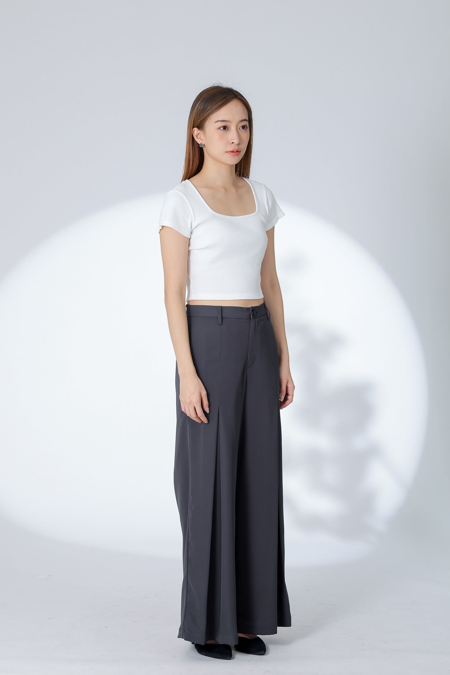 Eden Flared Pants - Dark Grey