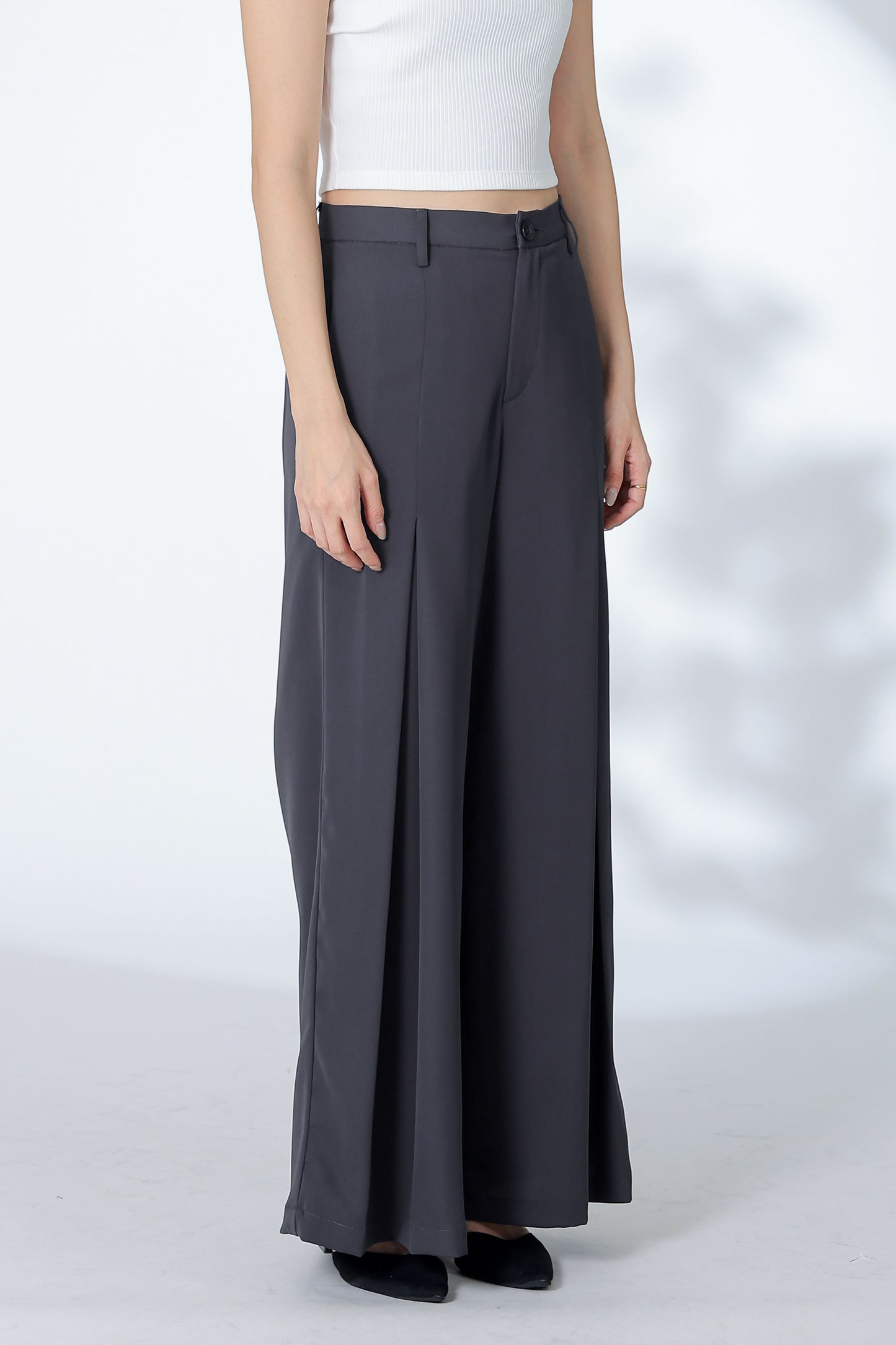 Eden Flared Pants - Dark Grey