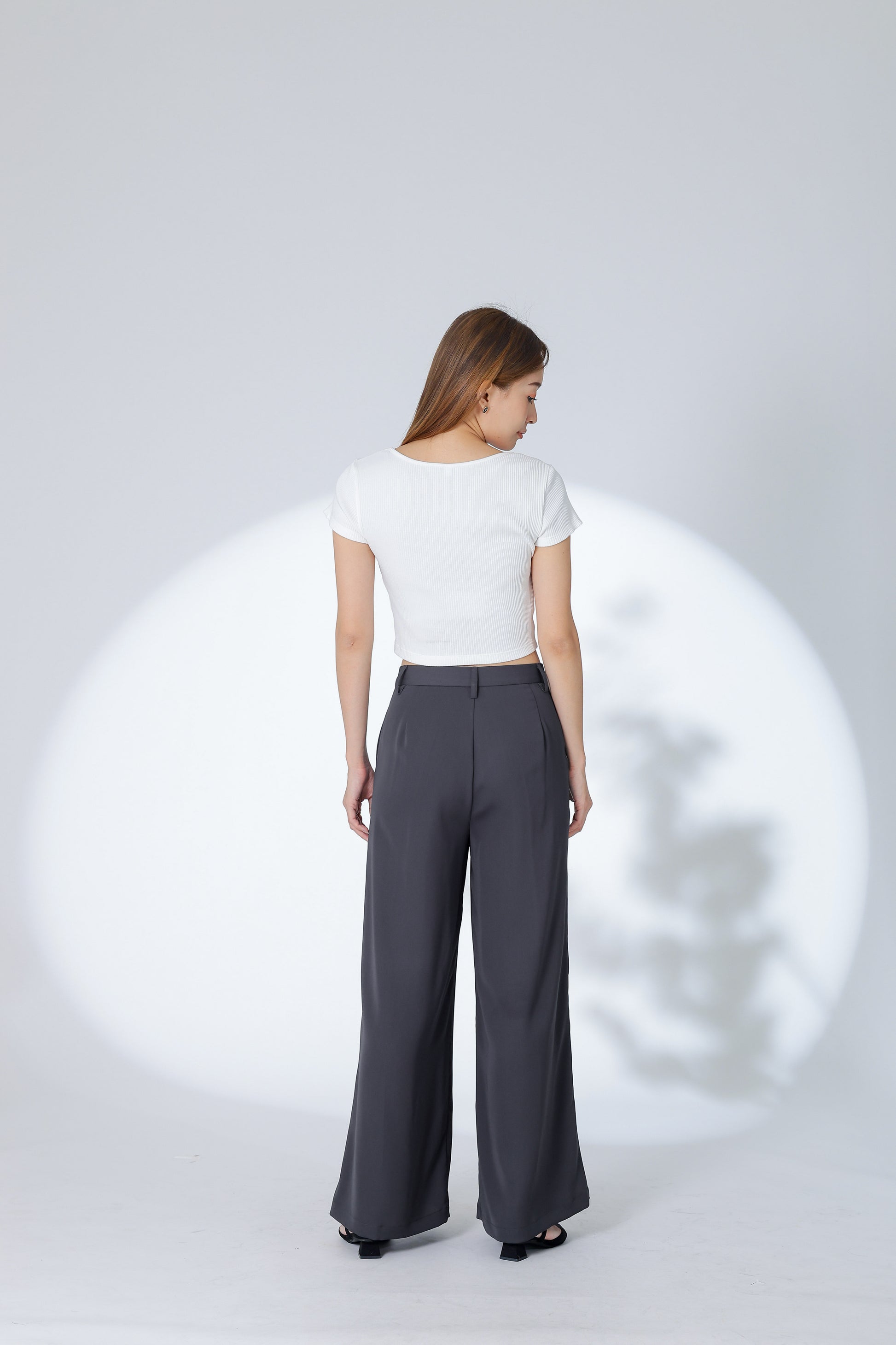 Eden Flared Pants - Dark Grey