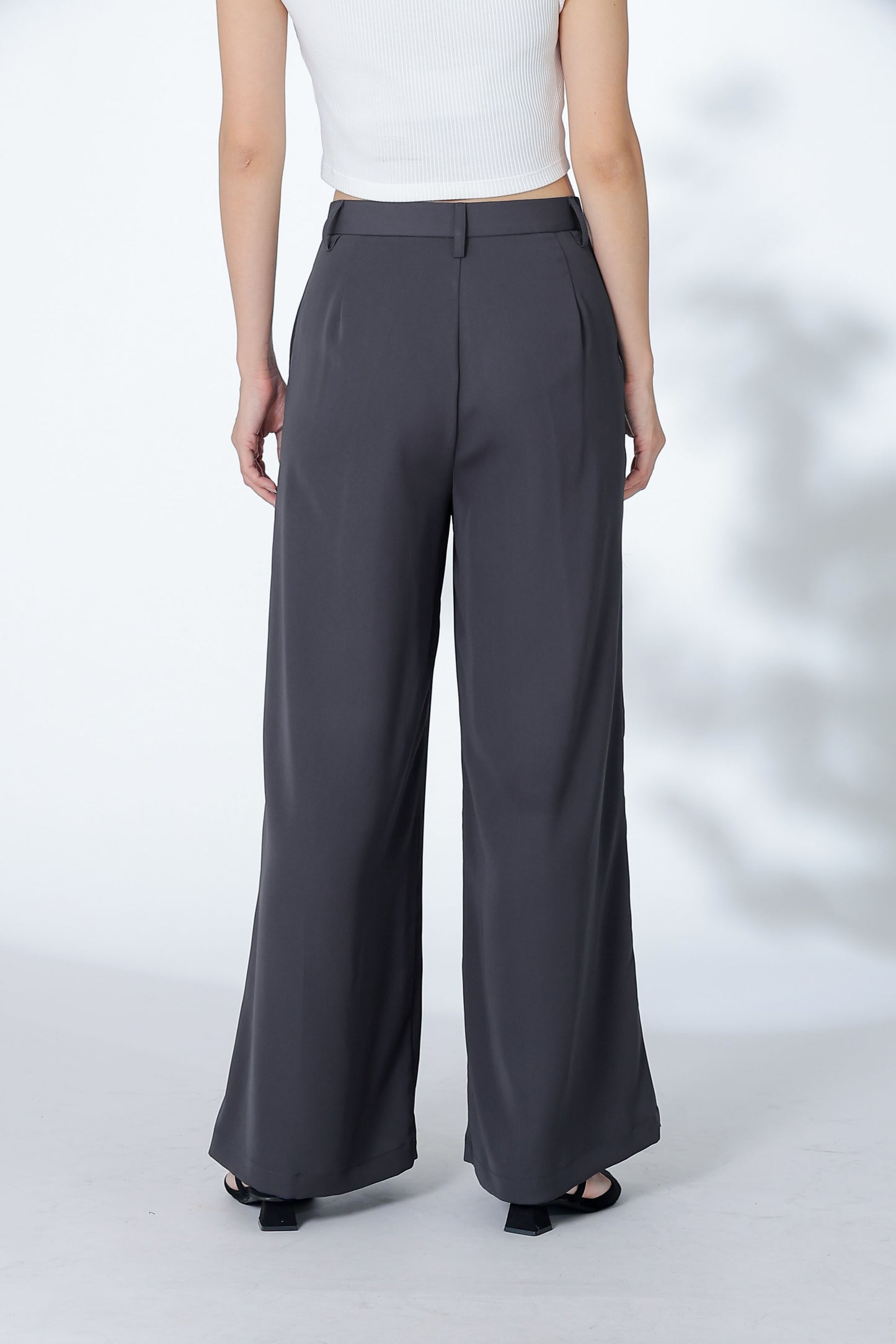 Eden Flared Pants - Dark Grey
