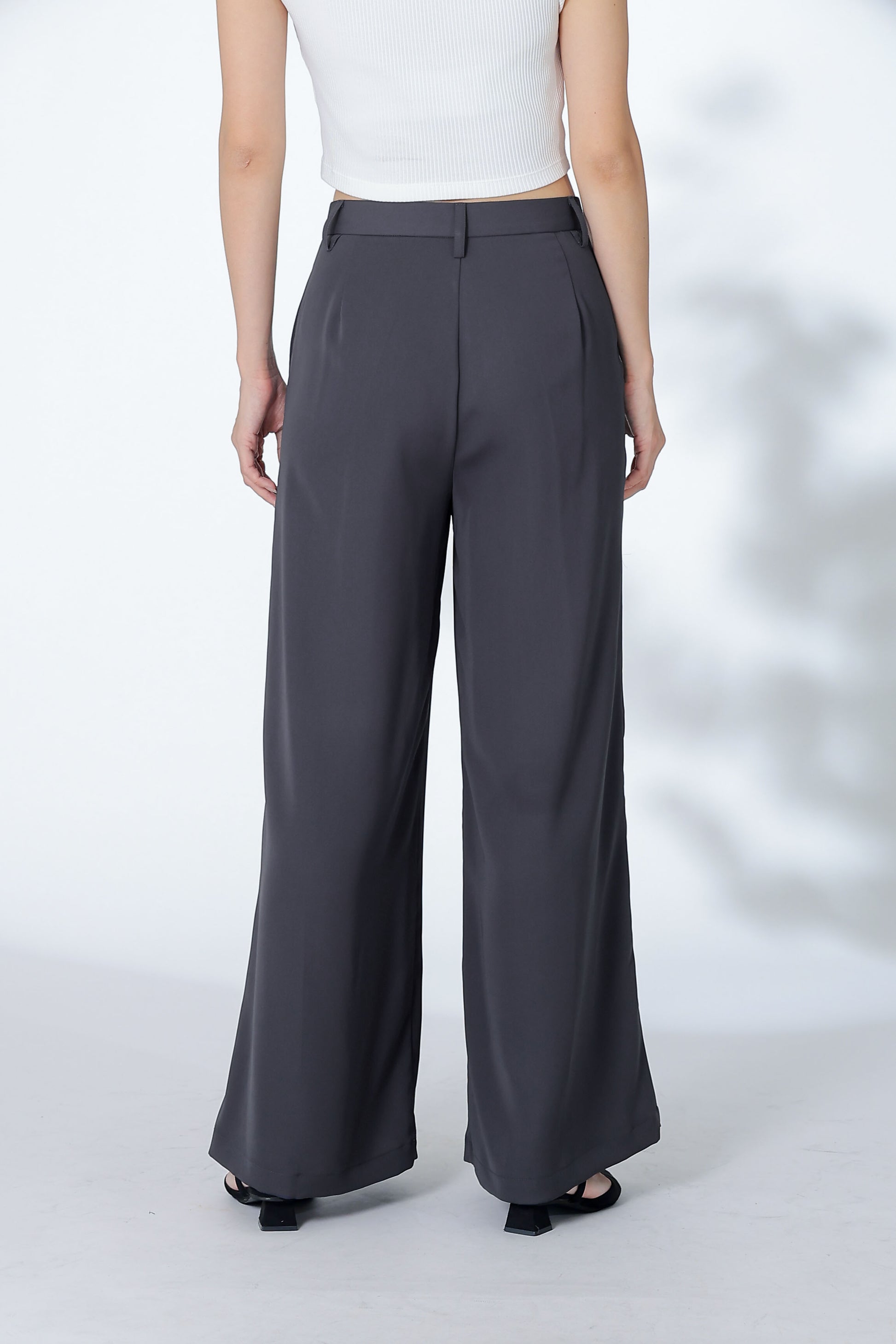 Eden Flared Pants - Dark Grey