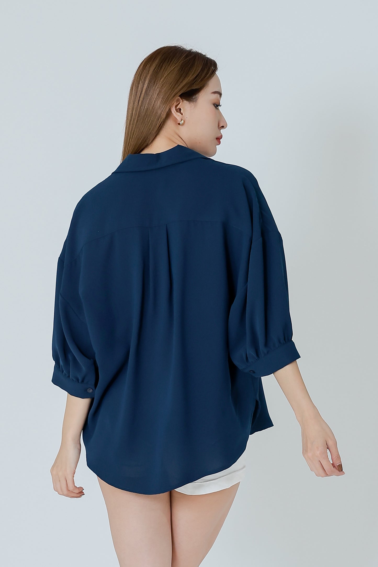 Emmalyn Oversized Shirt - Turquoise