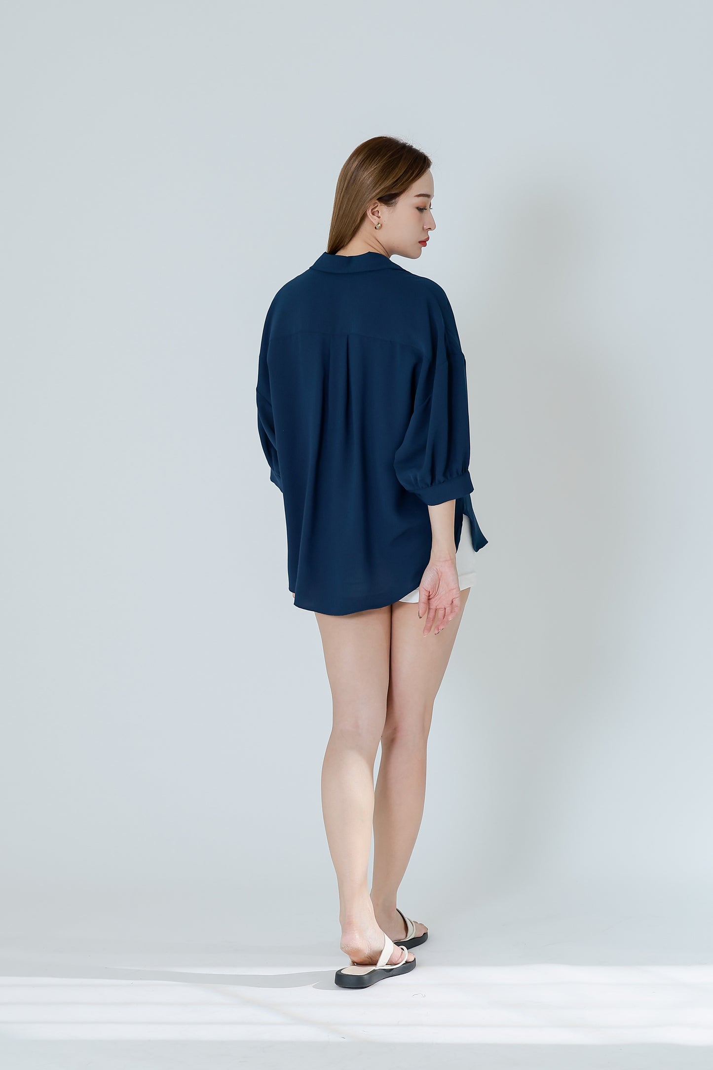Emmalyn Oversized Shirt - Turquoise