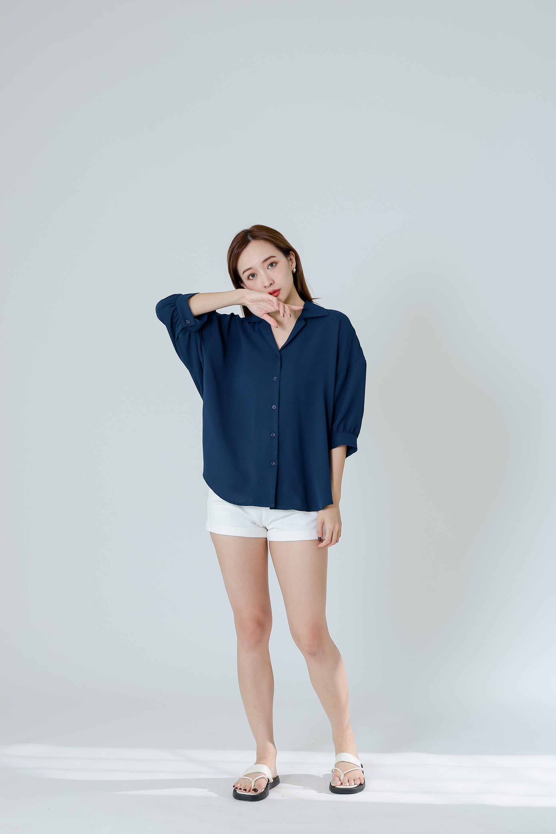 Emmalyn Oversized Shirt - Turquoise