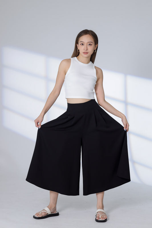 Franka Flared Skort - Black