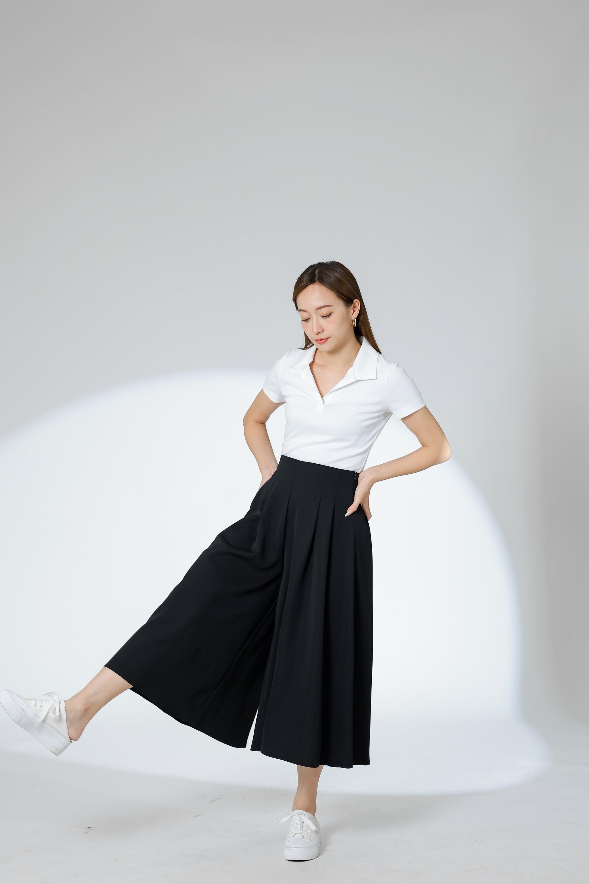 Franka Flared Skort - Black