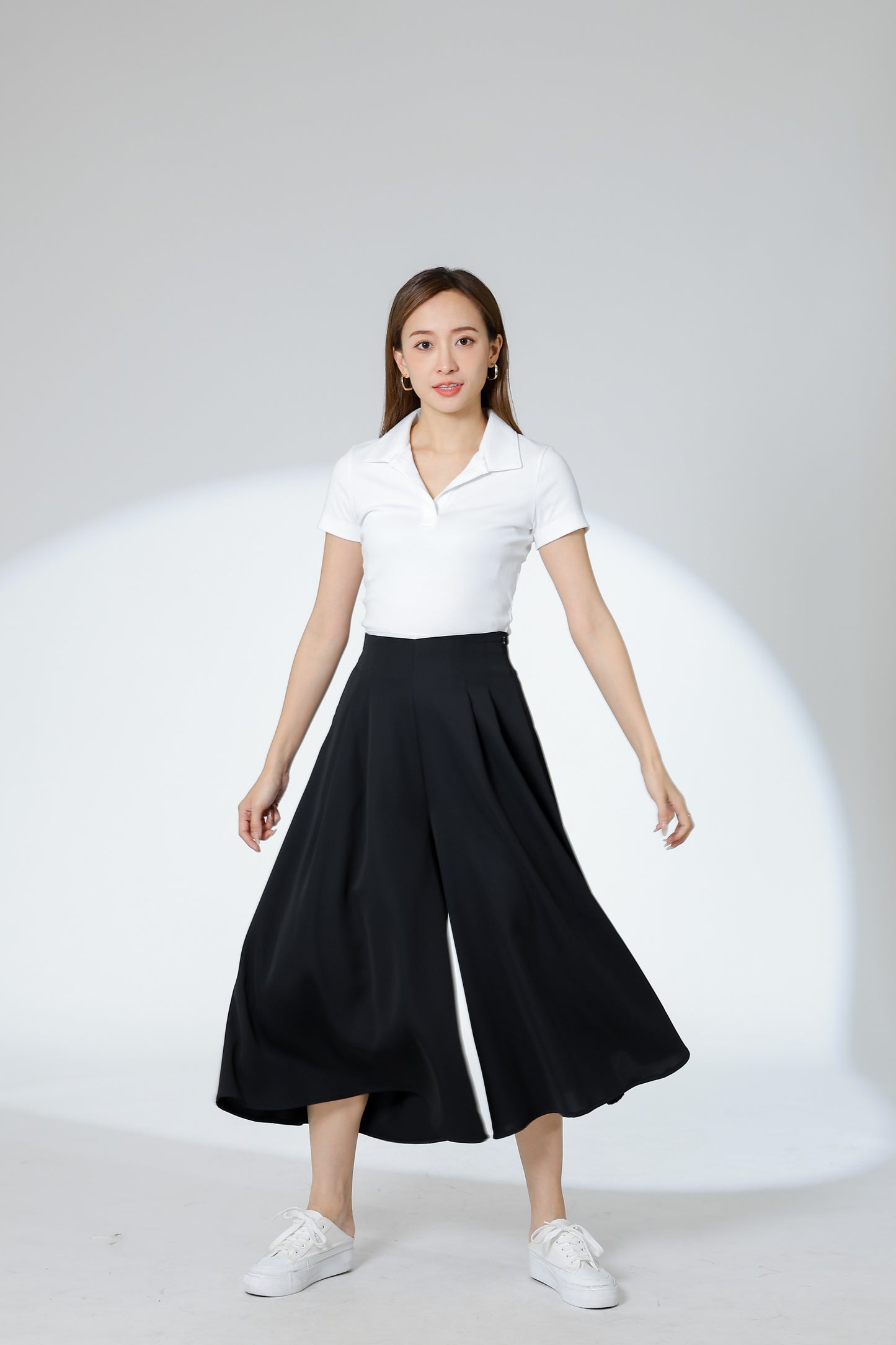 Franka Flared Skort - Black