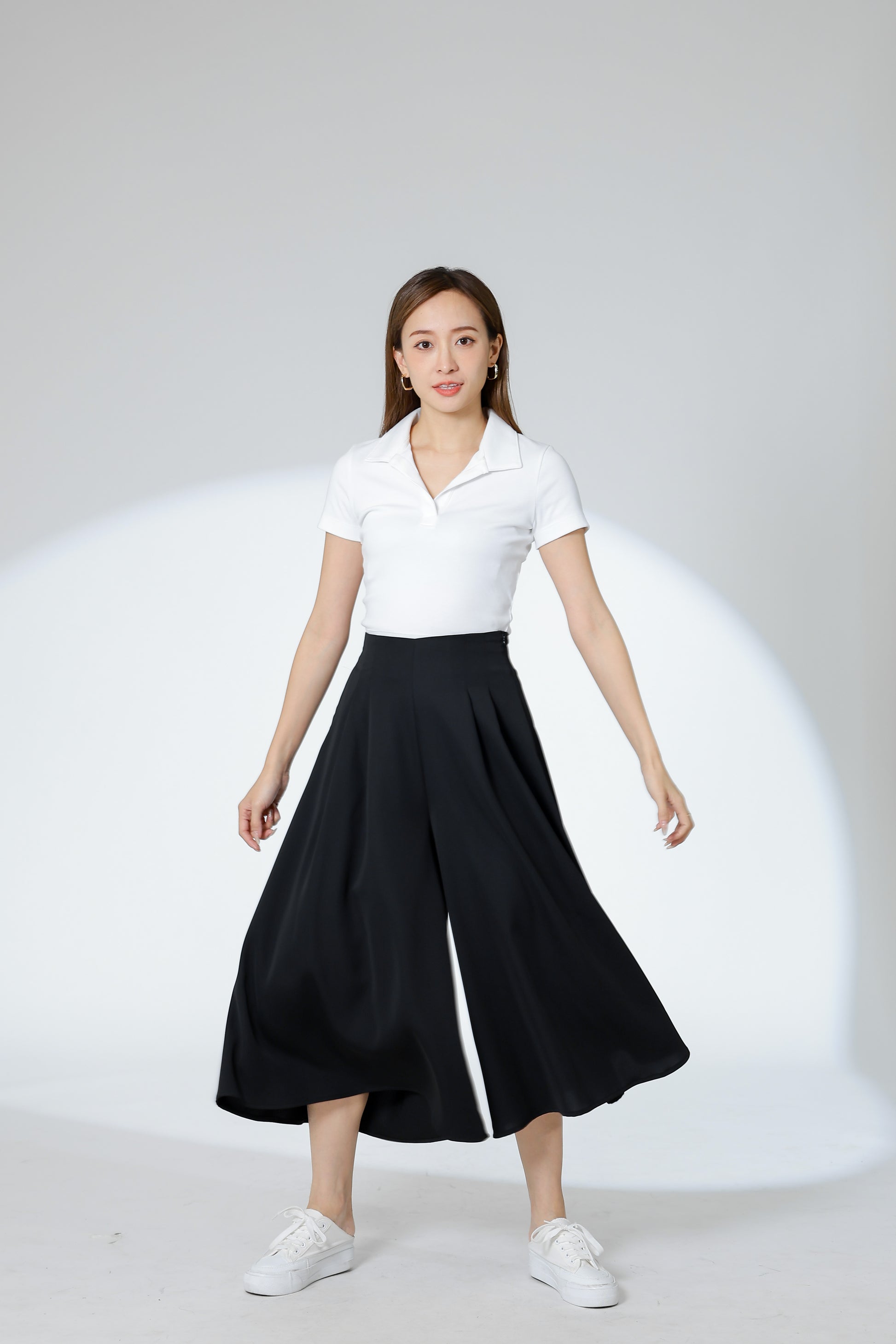Franka Flared Skort - Black