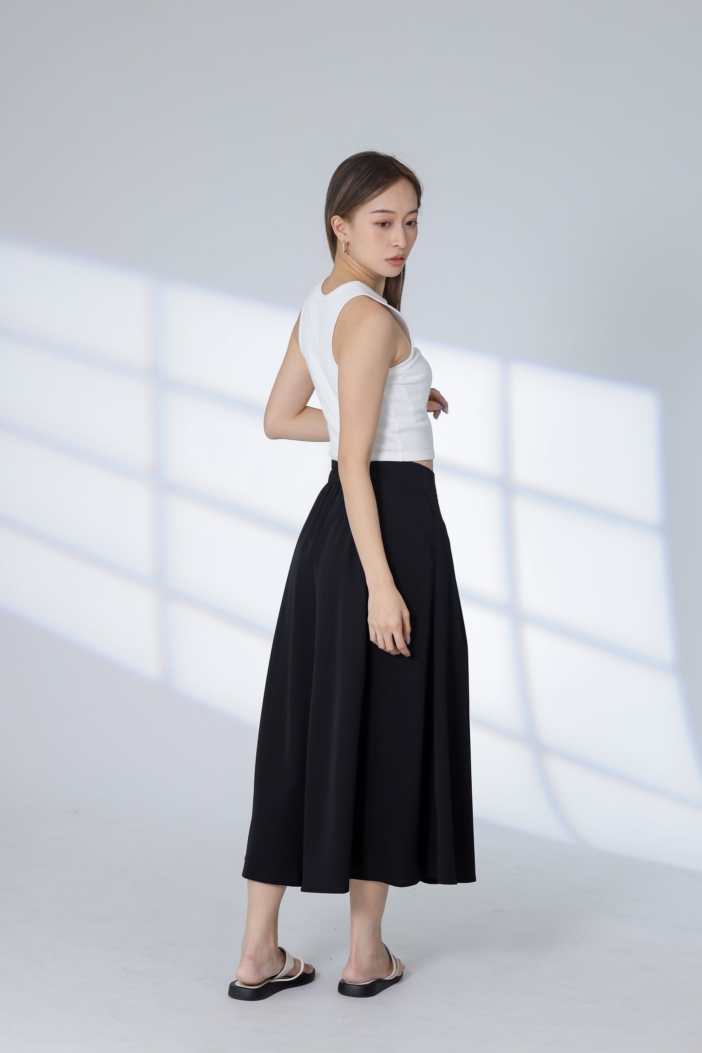 Franka Flared Skort - Black