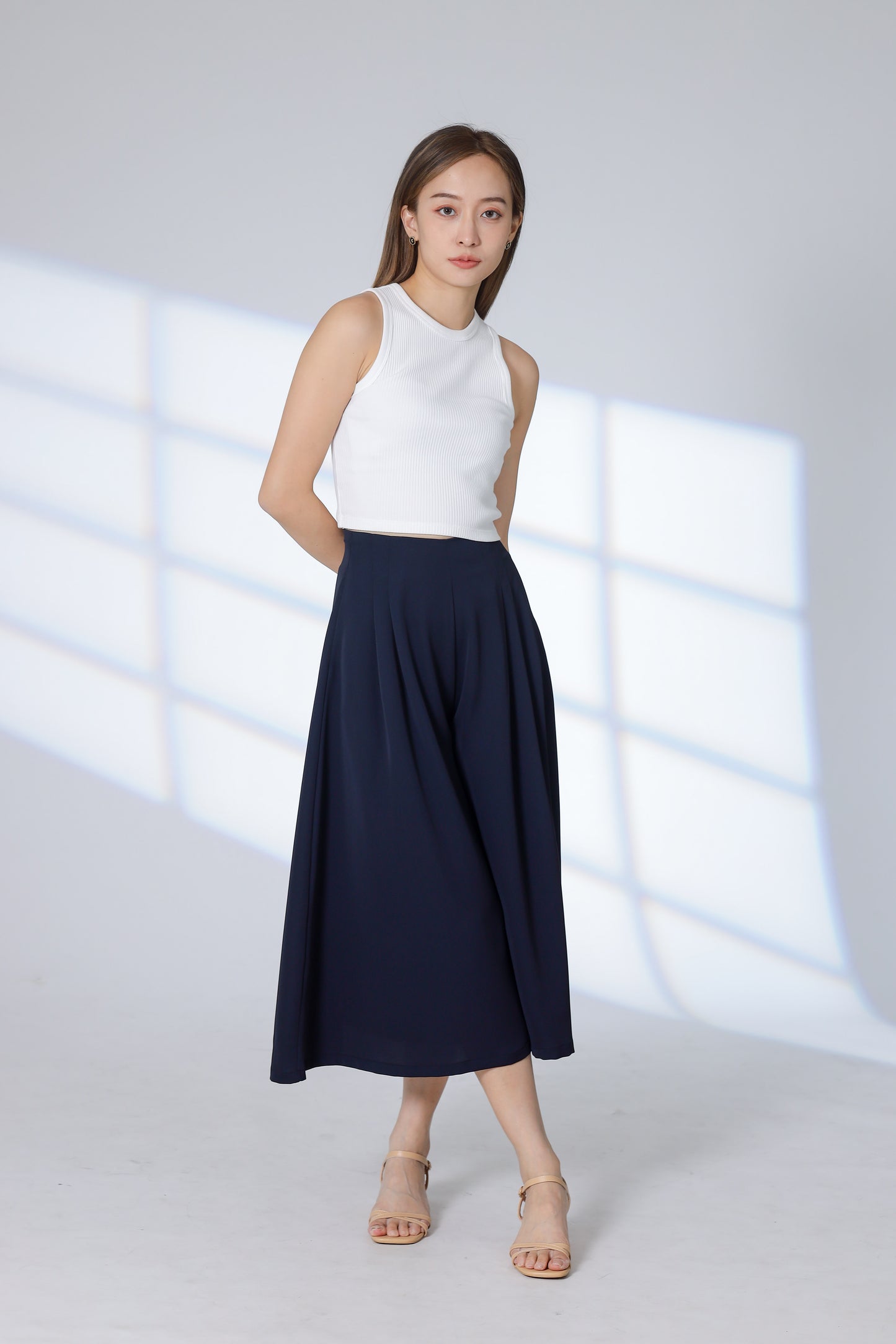 Franka Flared Skort - Navy