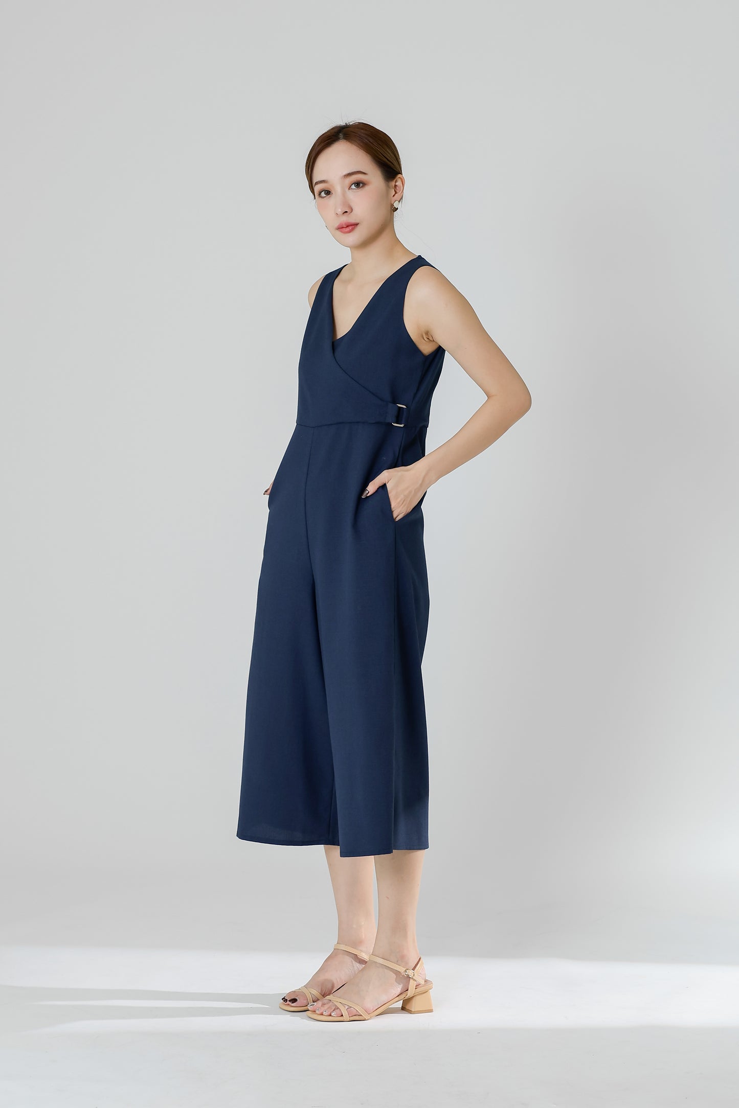 Frida Wrap Jumpsuit - Navy