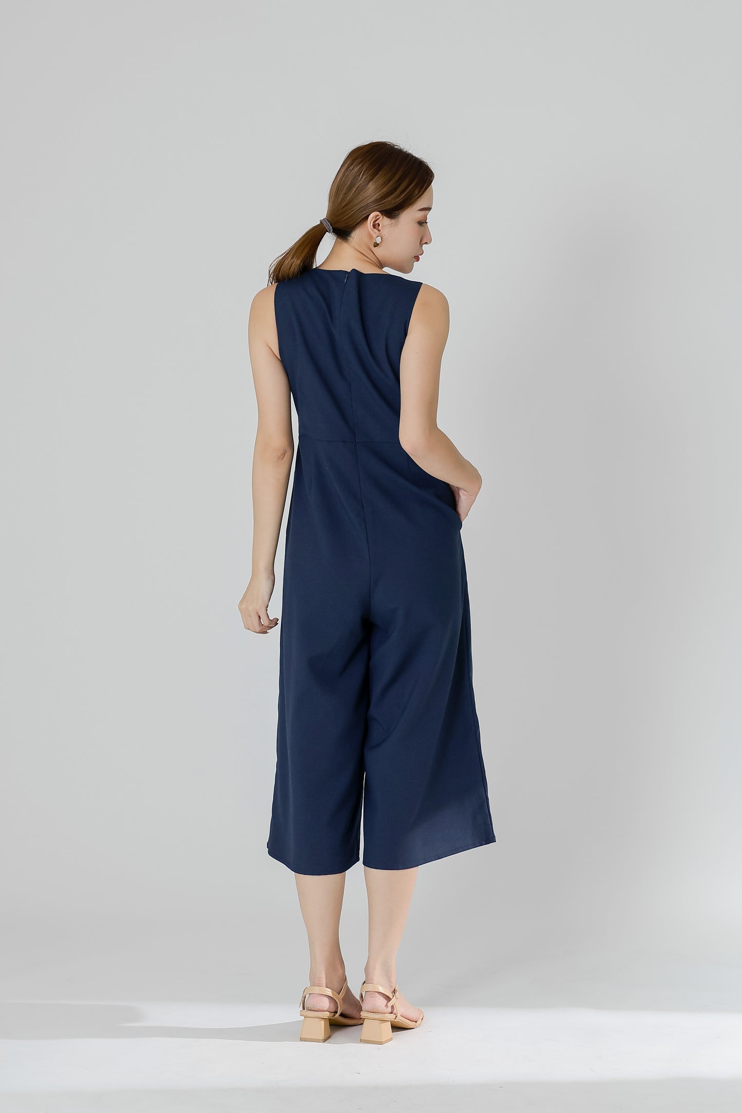 Frida Wrap Jumpsuit - Navy
