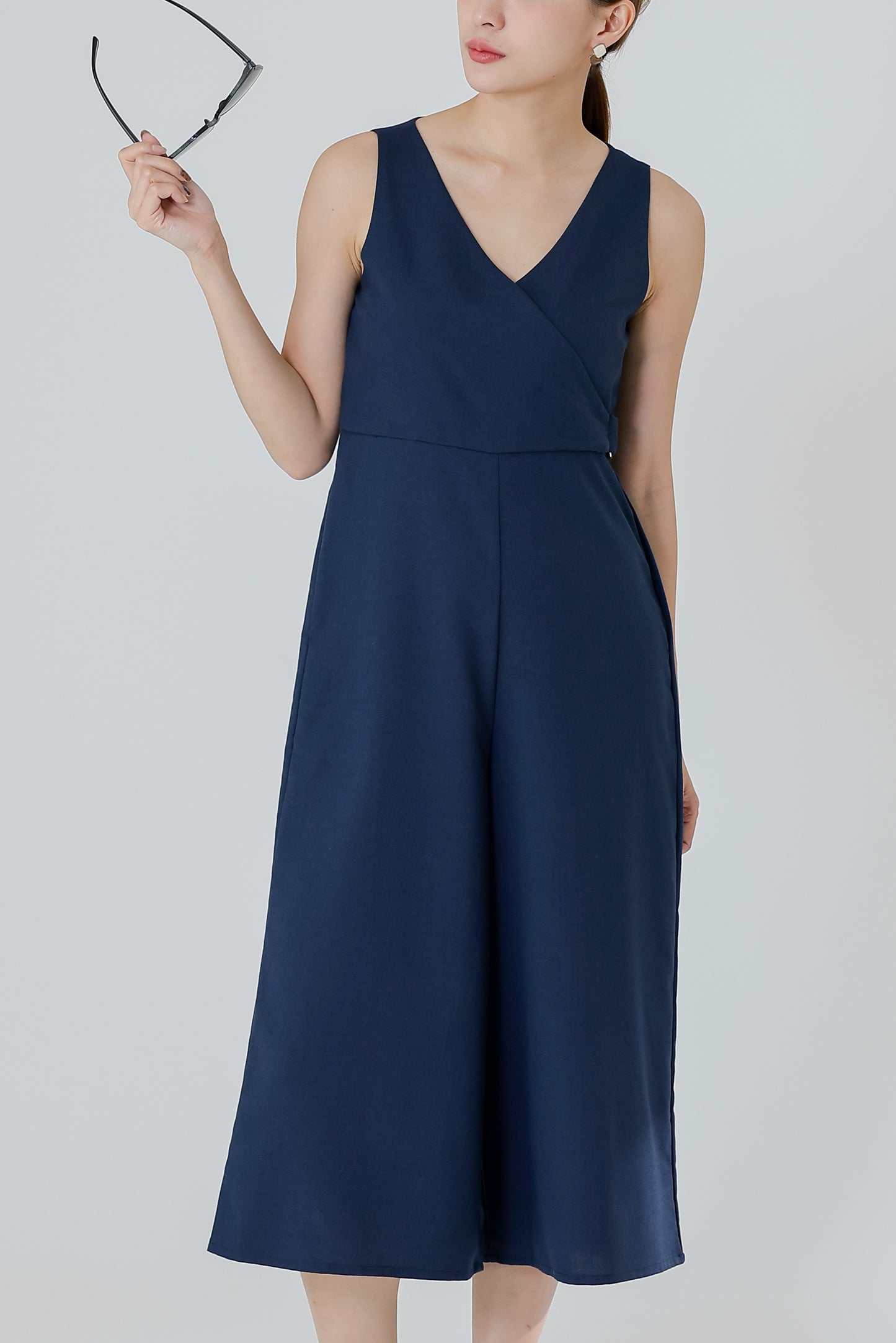 Frida Wrap Jumpsuit - Navy
